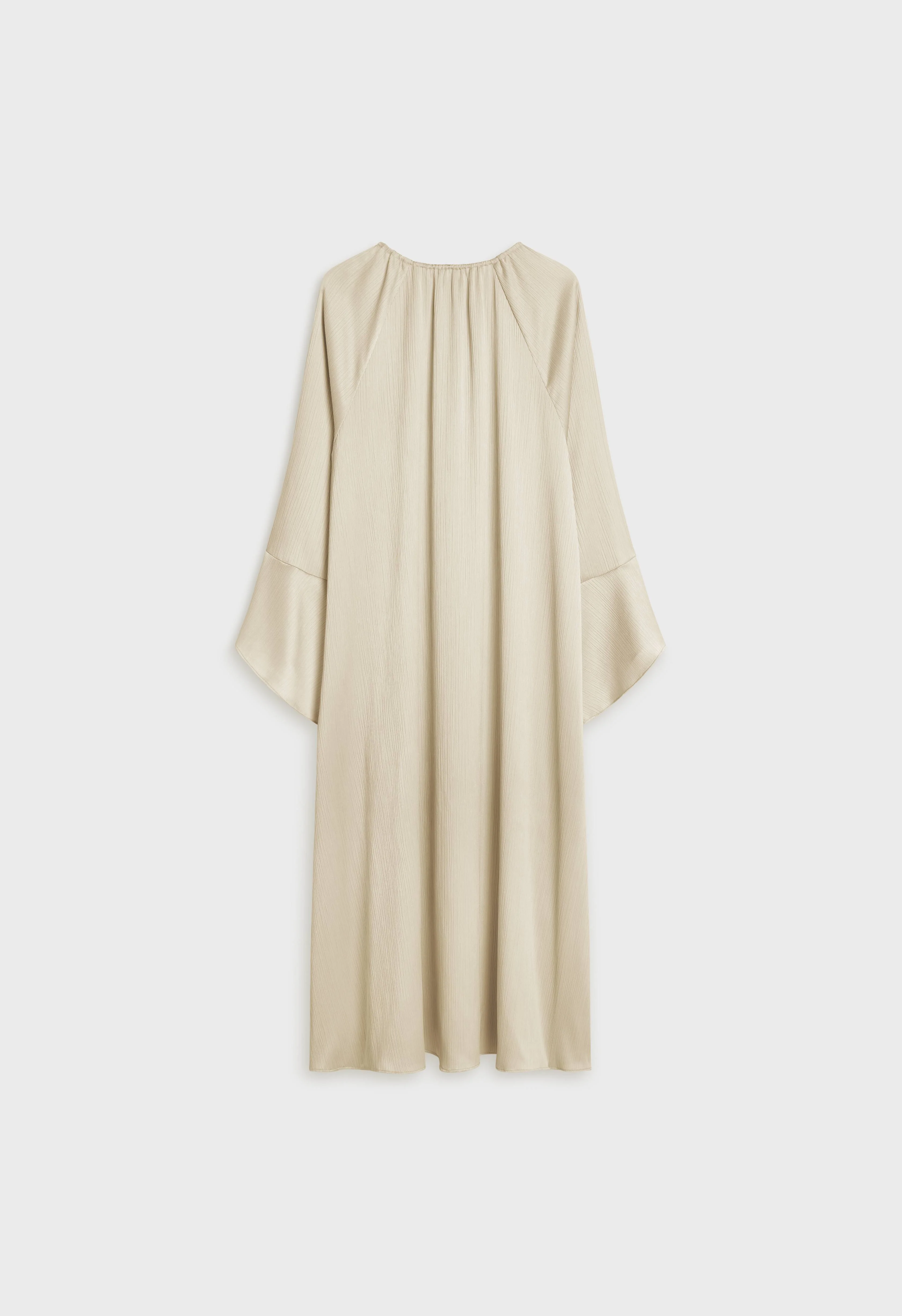Plisse Sleeve Dress | Sand - Image 4