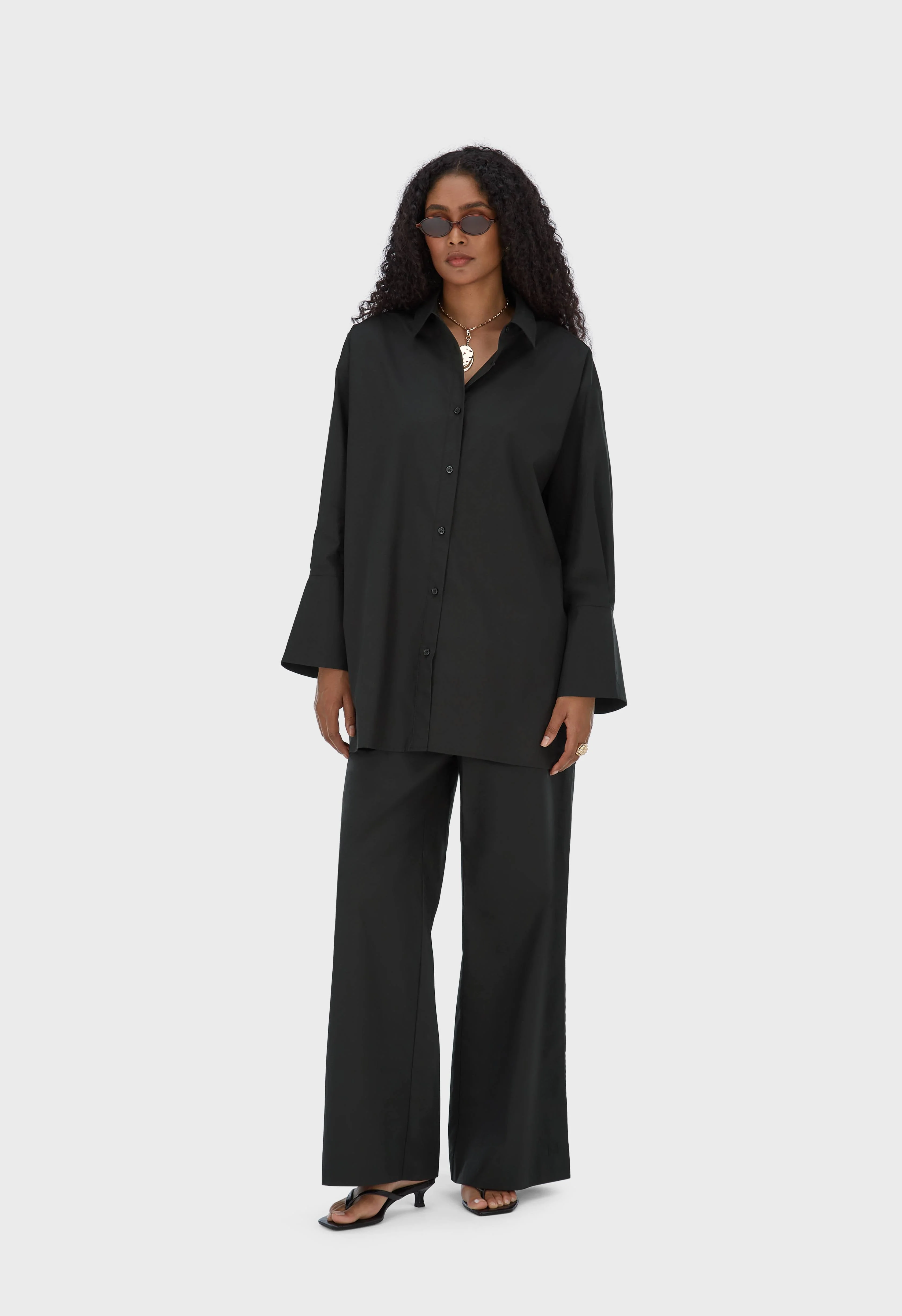 Poplin Pants | Black
