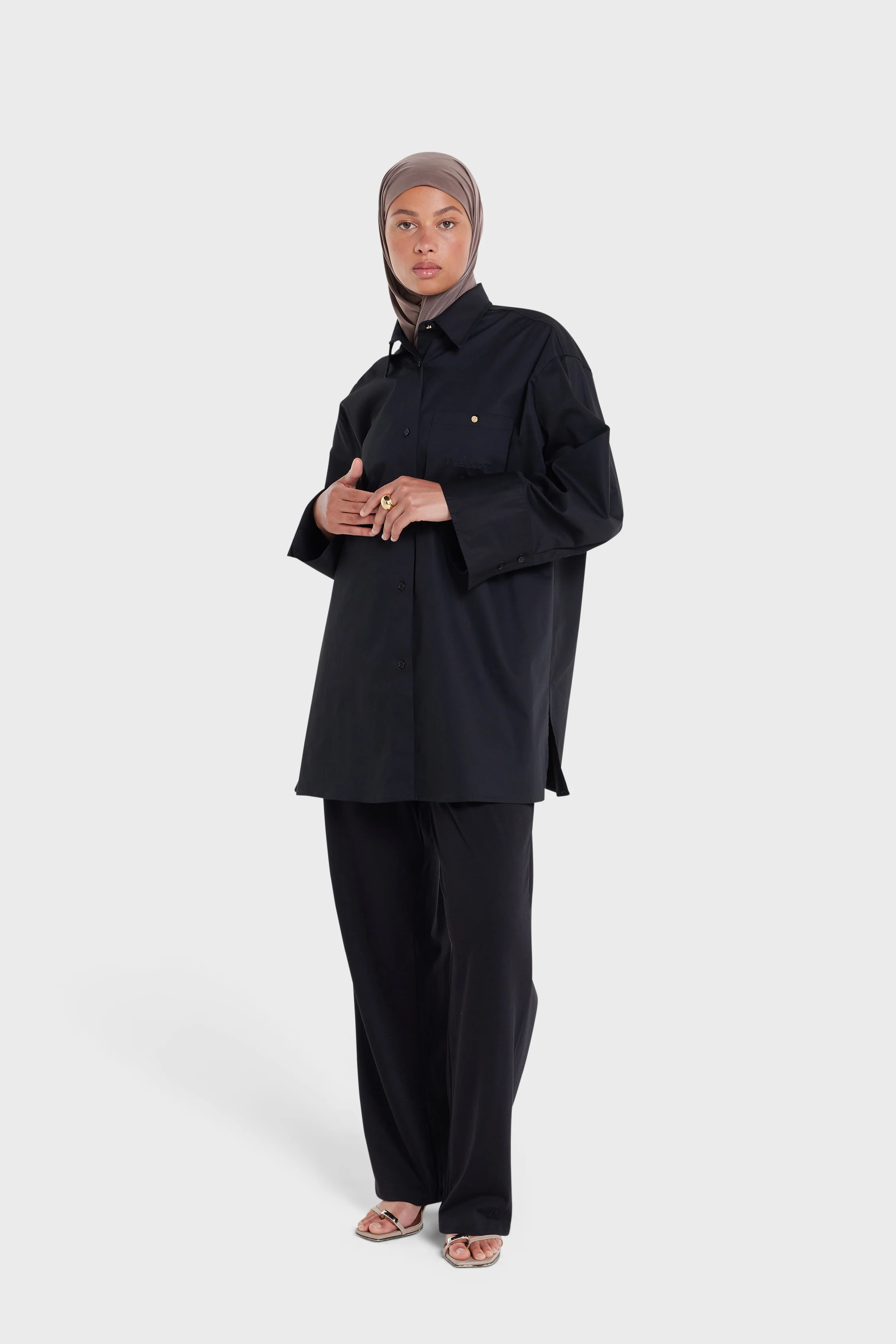 Poplin Shirt | Black - Image 2
