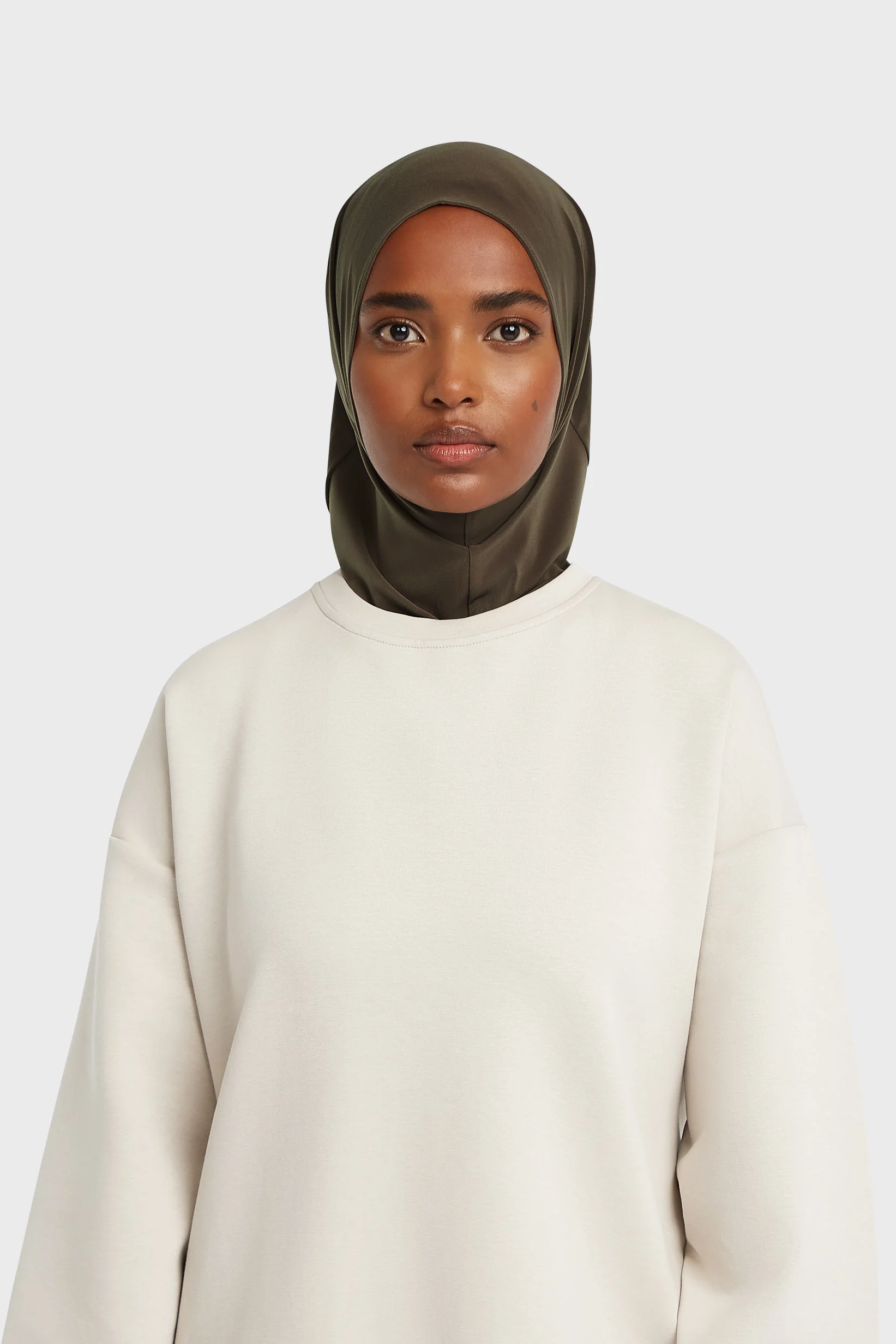 Premium Jersey Hijab | Ash Brown - Image 2