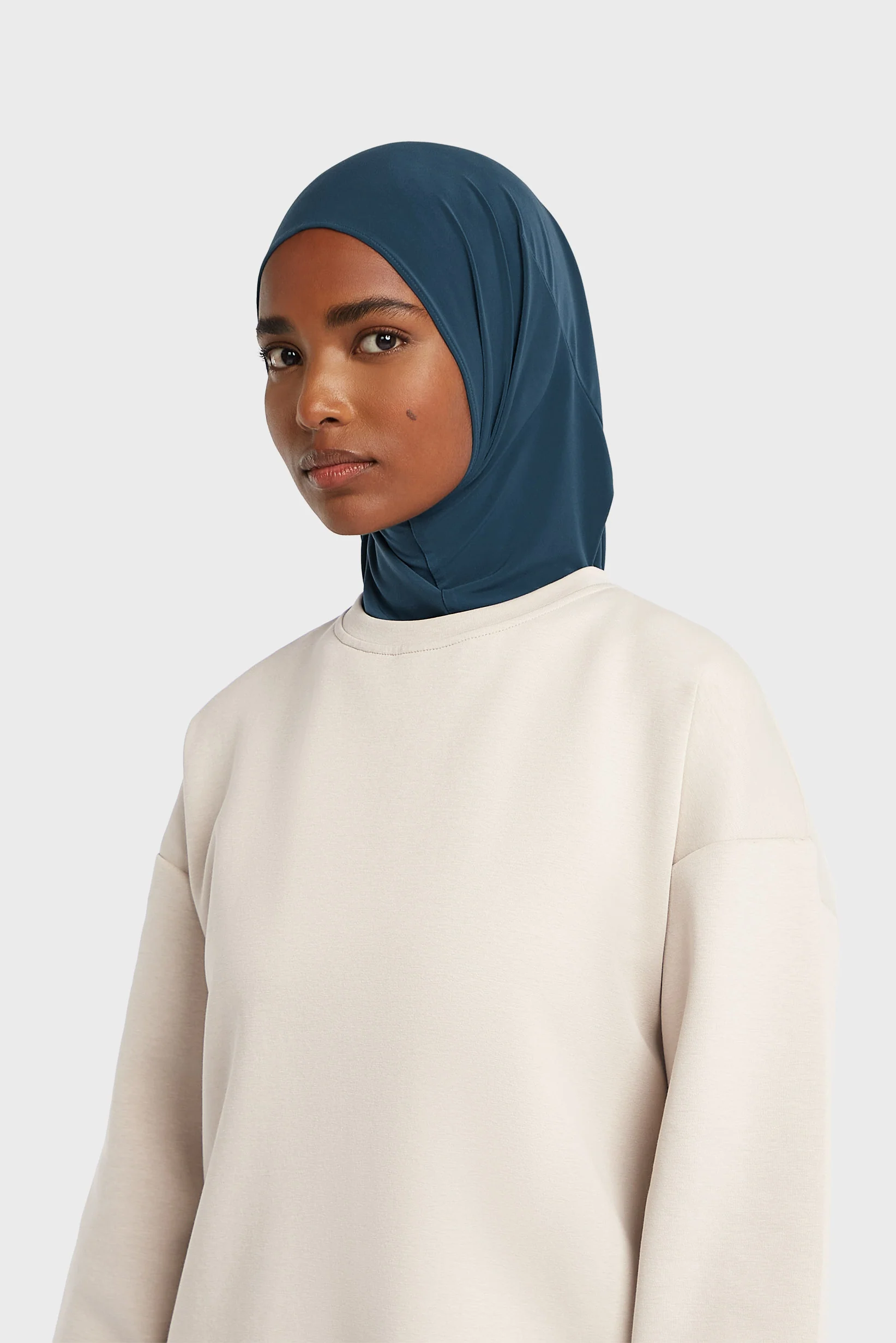 Premium Jersey Hijab | Blue Sapphire - Image 2