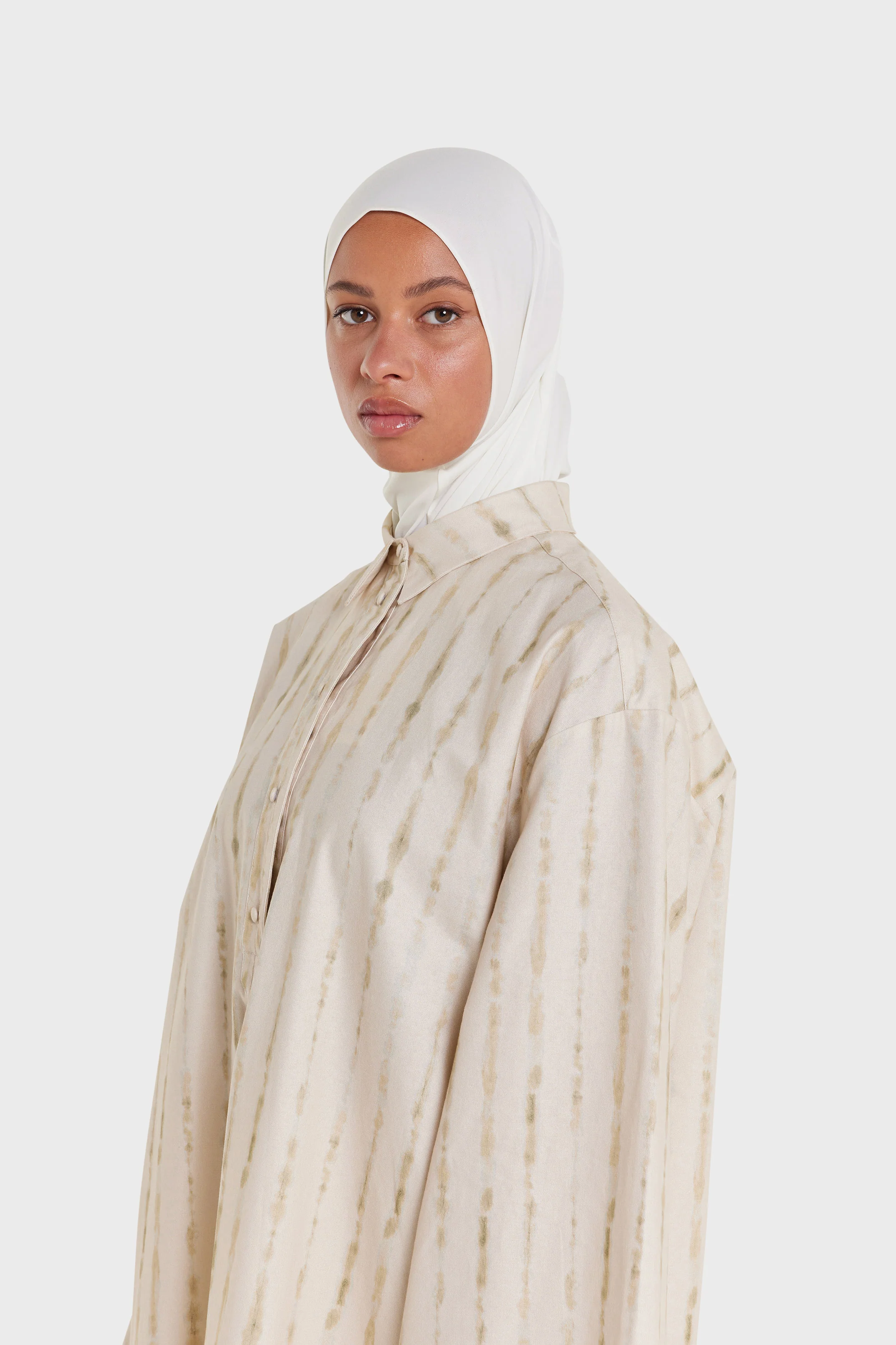 Premium Jersey Hijab | Cream White - Image 2