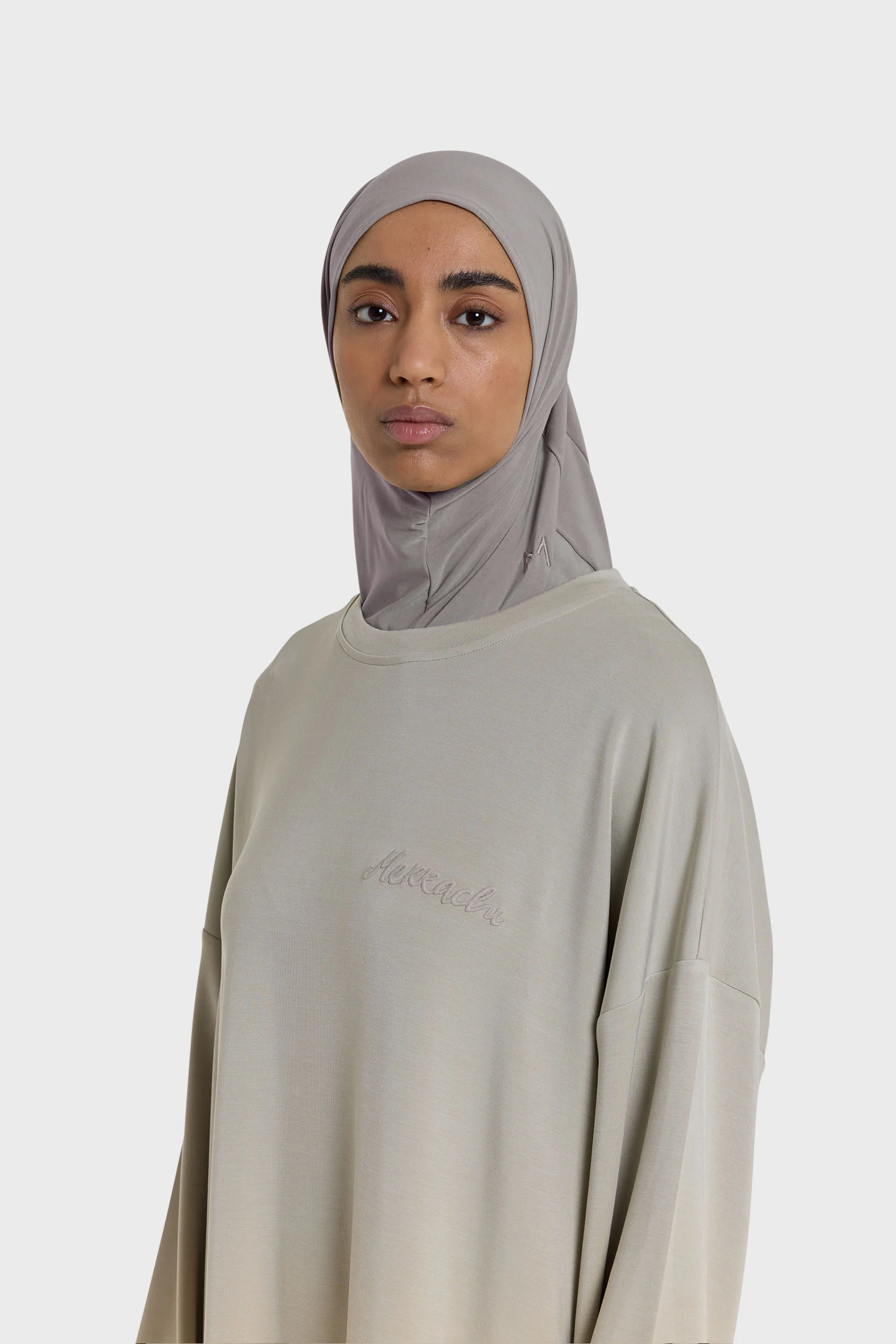 Premium Jersey Hijab | Steel Grey - Image 2