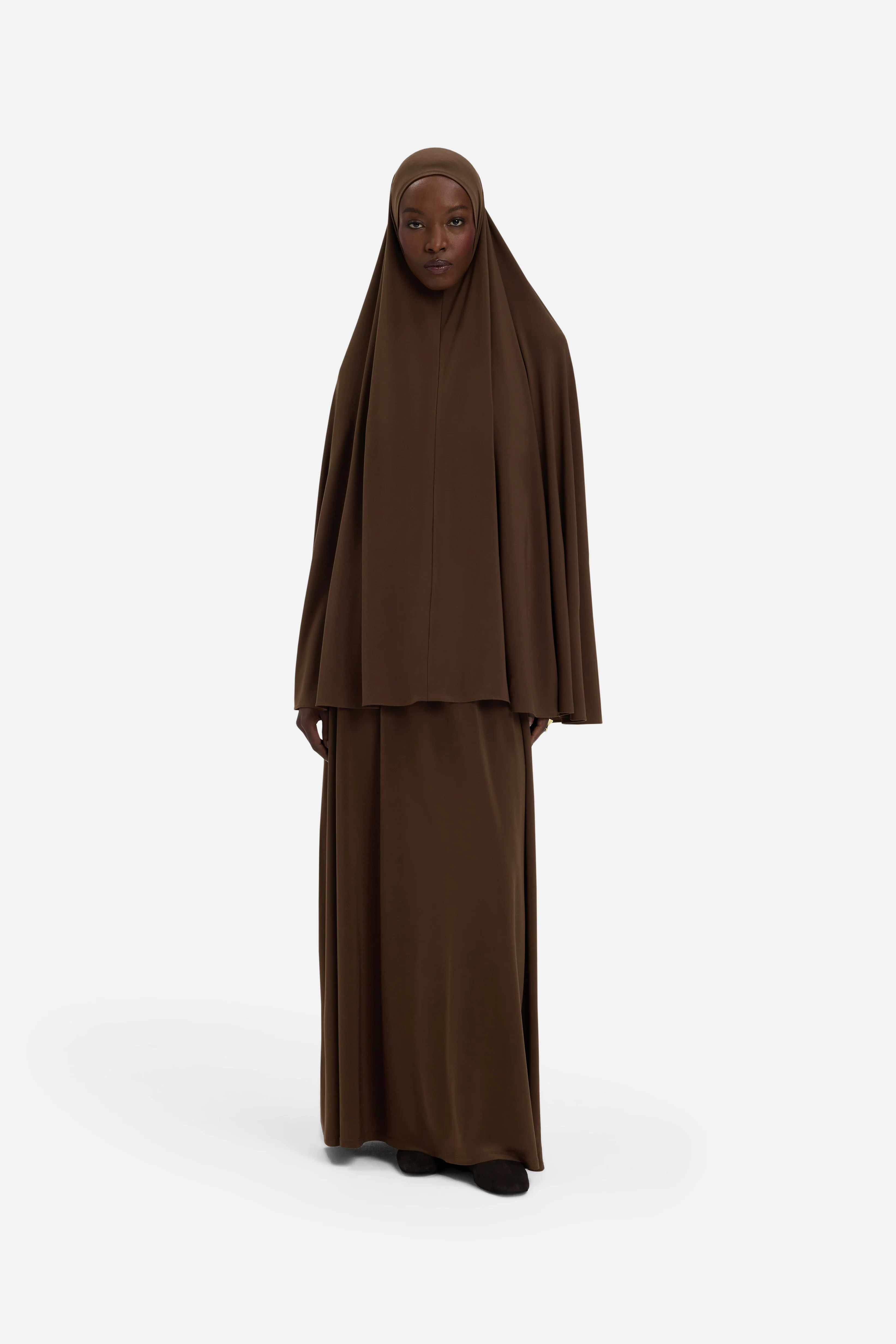 Premium Jersey Prayer Skirt | Chocolate