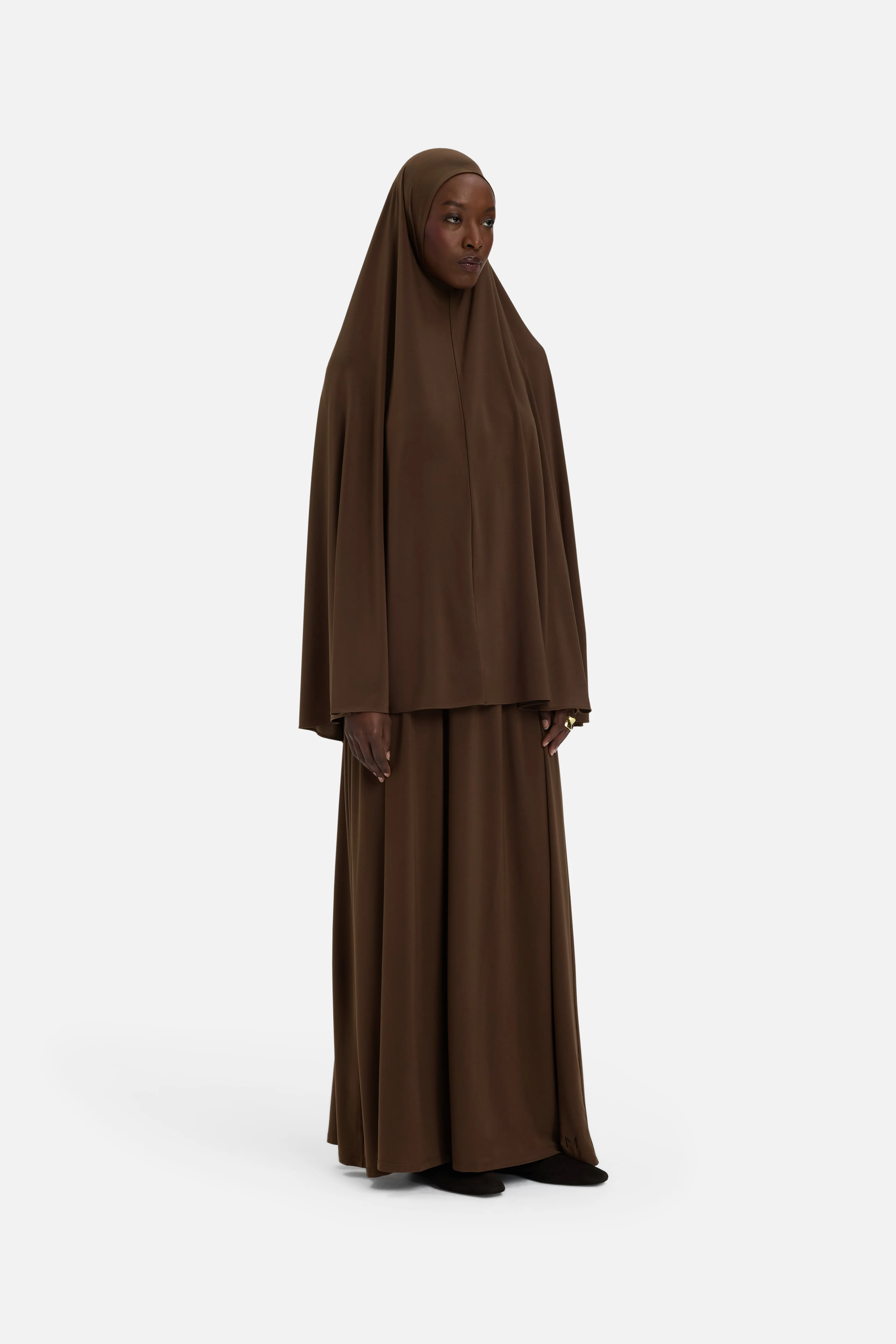 Premium Jersey Prayer Skirt | Chocolate - Image 2