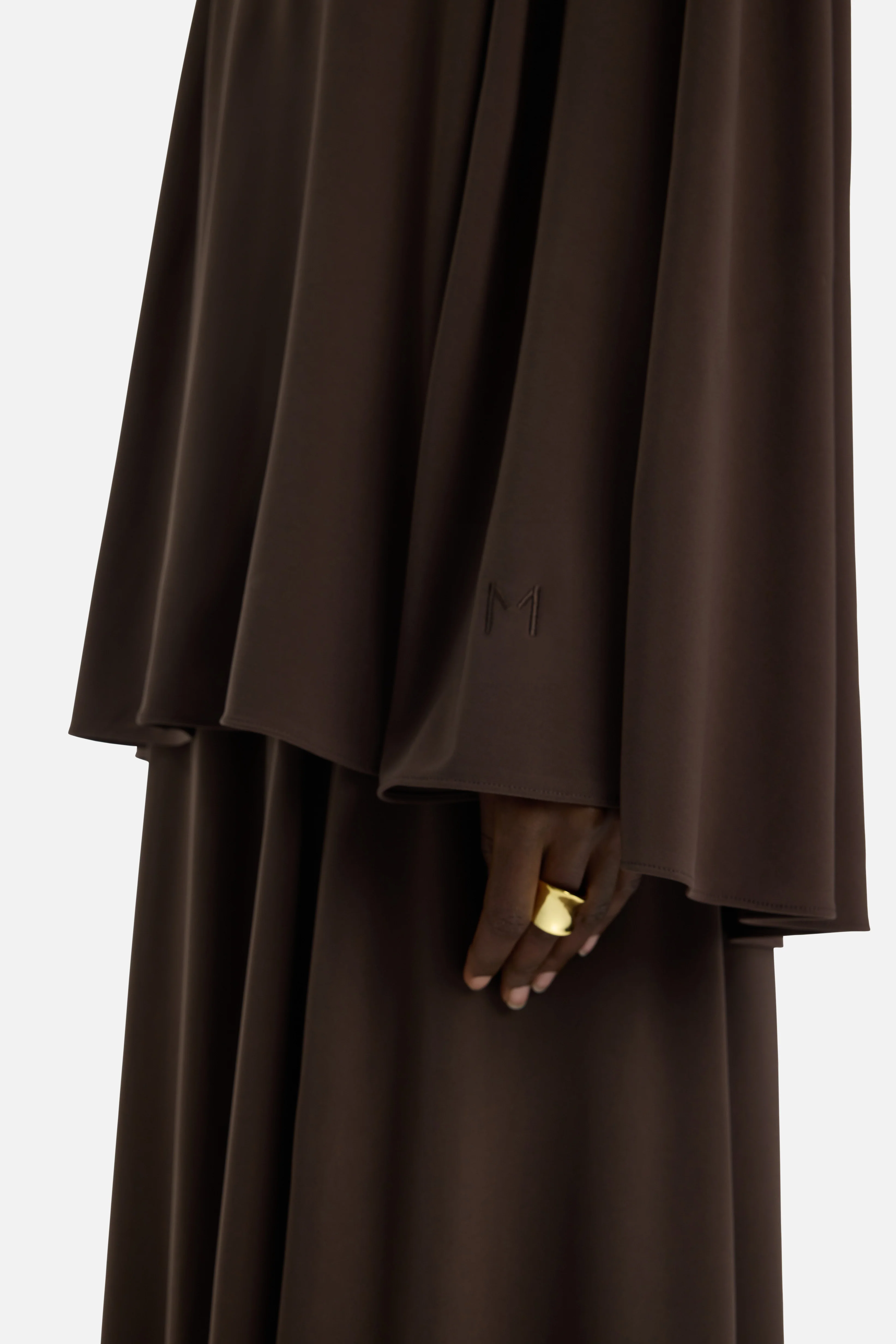 Premium Jersey Khimaar | Dark Brown - Image 5