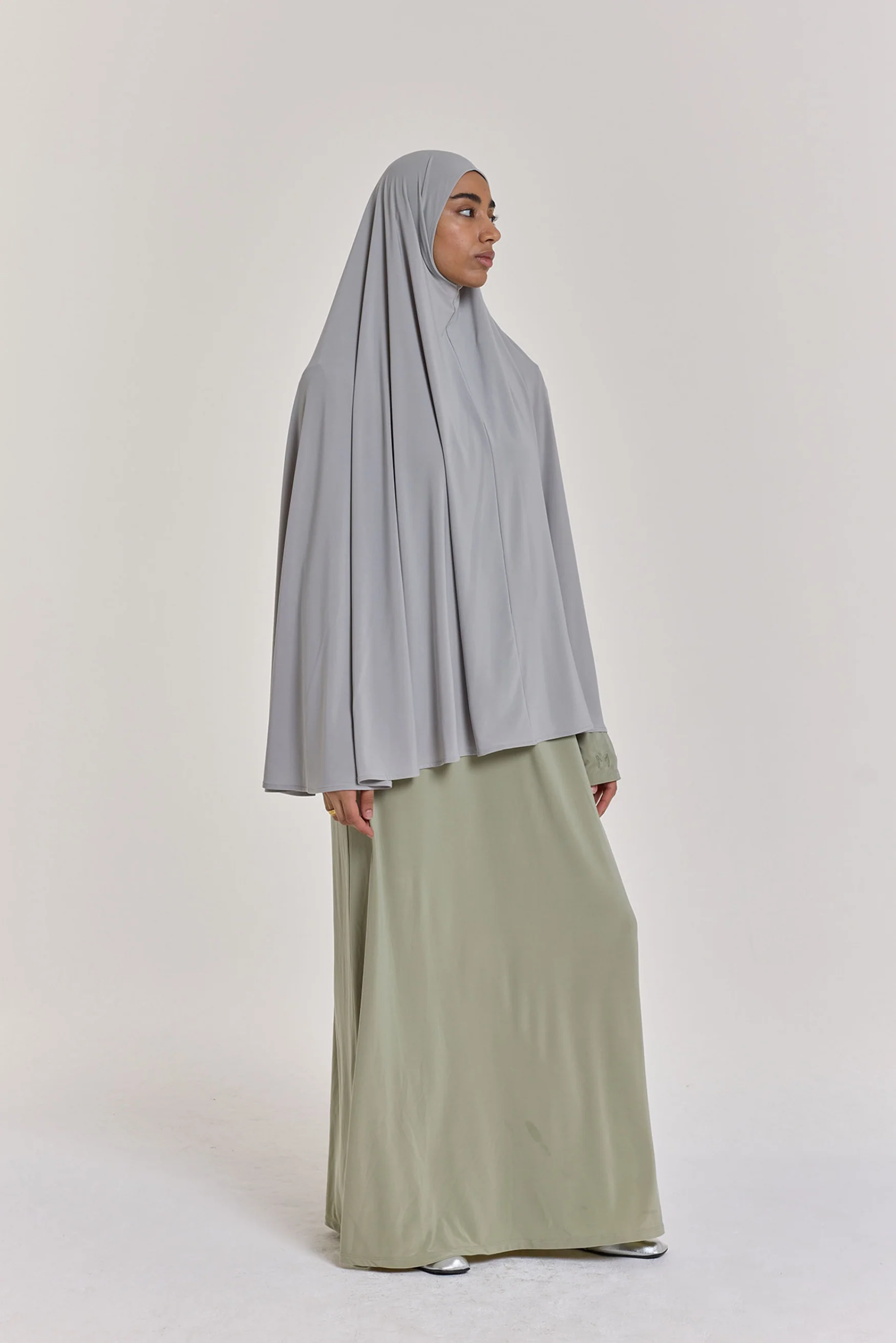 Premium Jersey Khimaar | Grey - Image 2