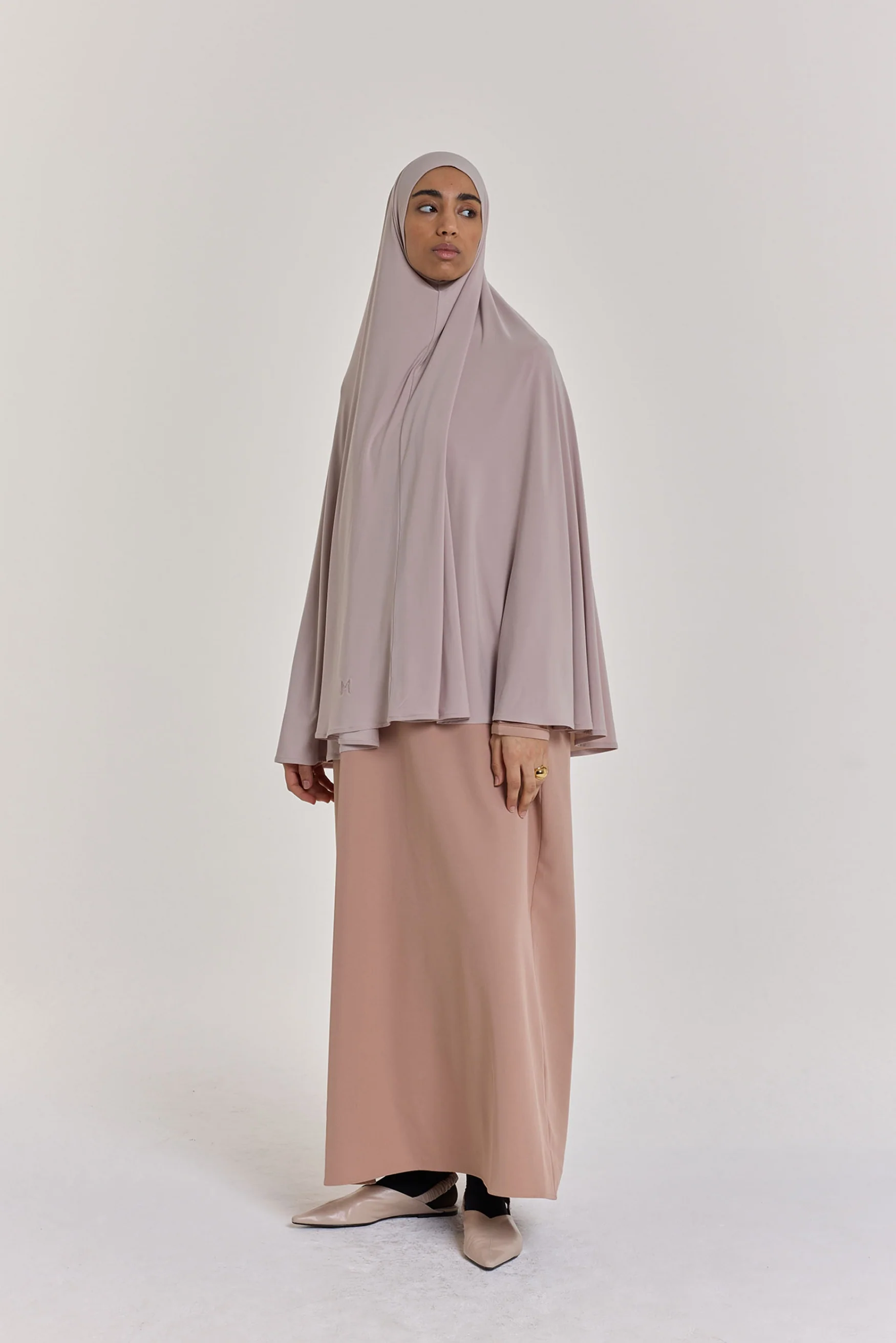 Premium Jersey Khimaar | Pearl