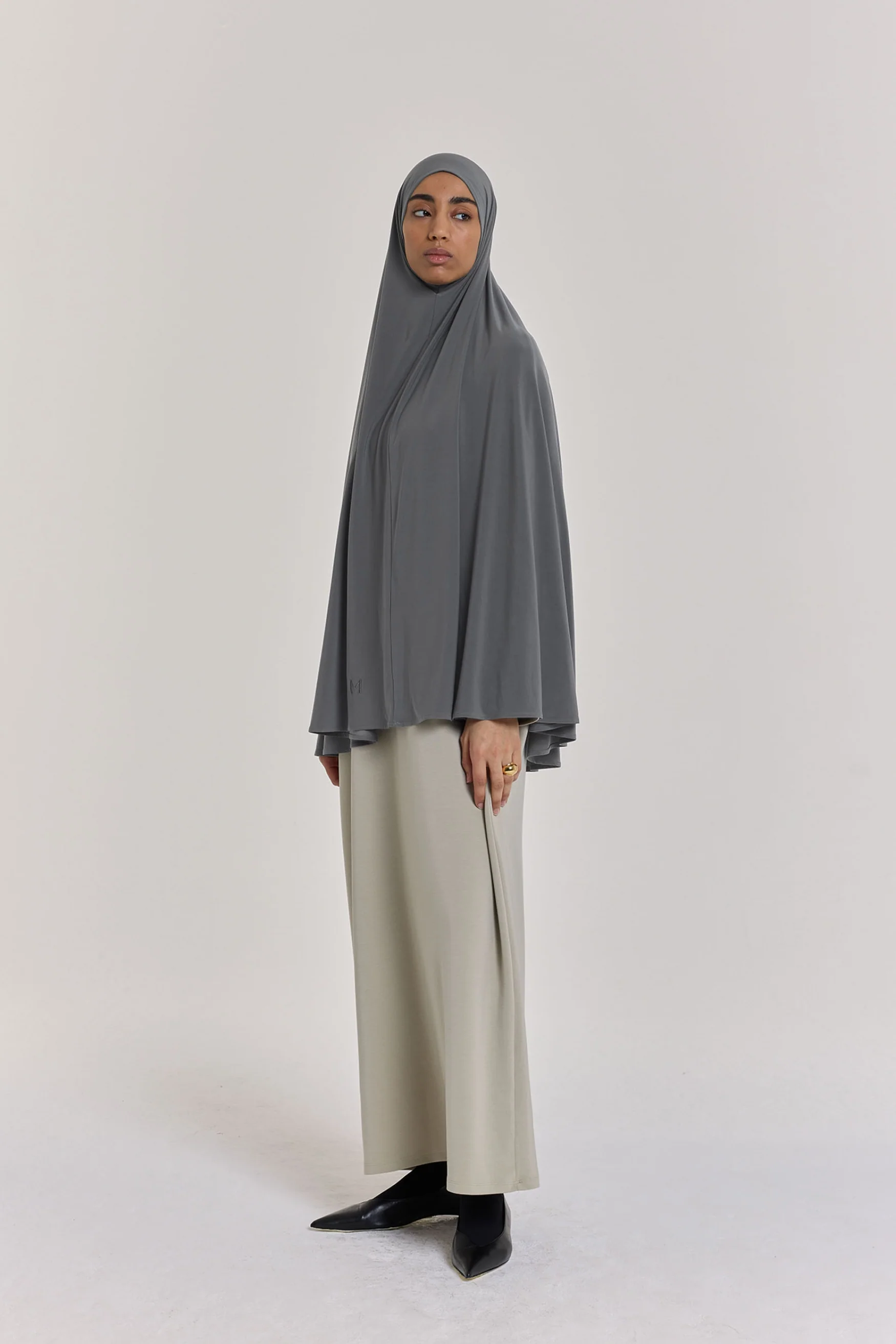 Premium Jersey Khimaar | Steel Grey - Image 2