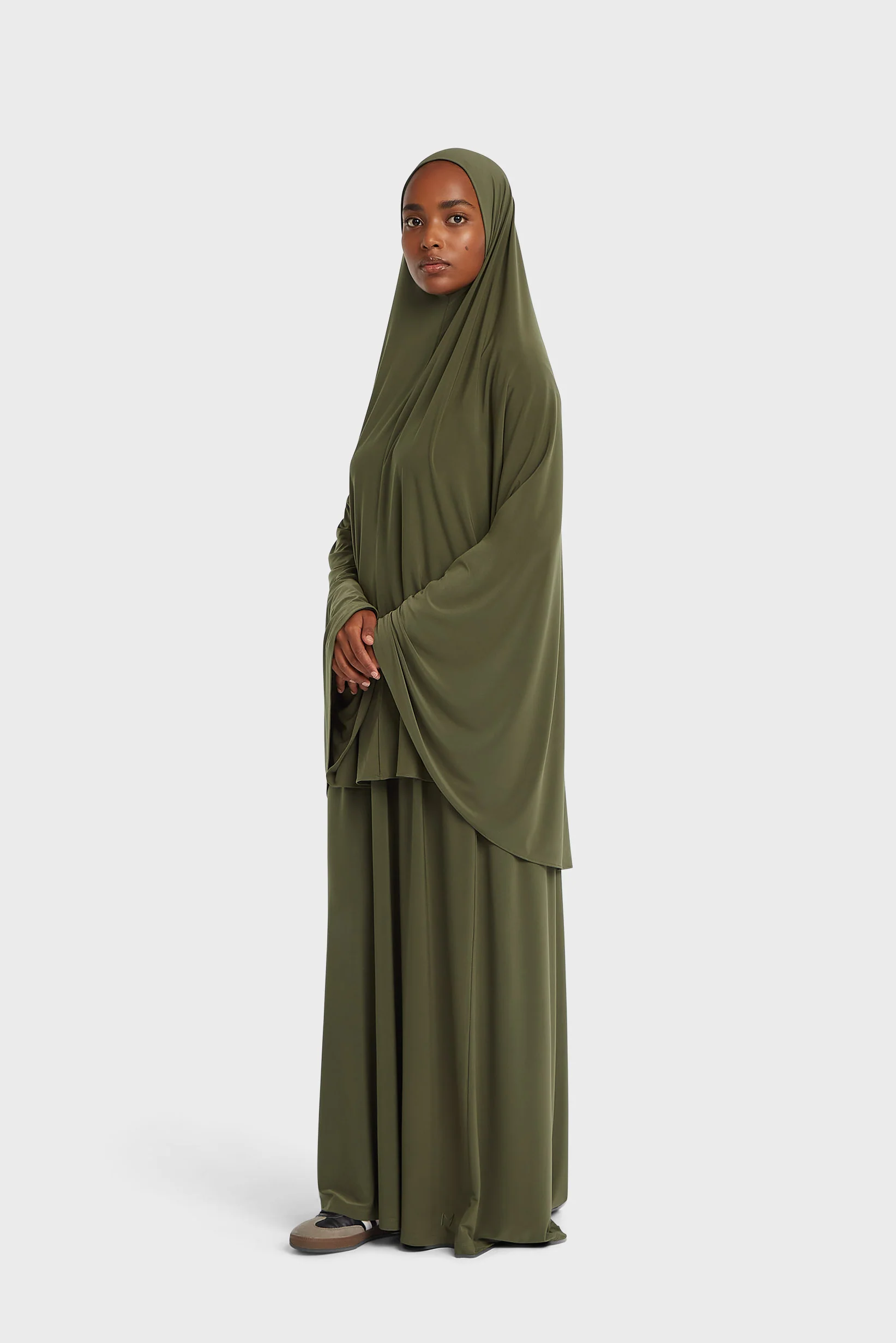 Premium Jersey Prayer Skirt | Dusty Olive - Image 2