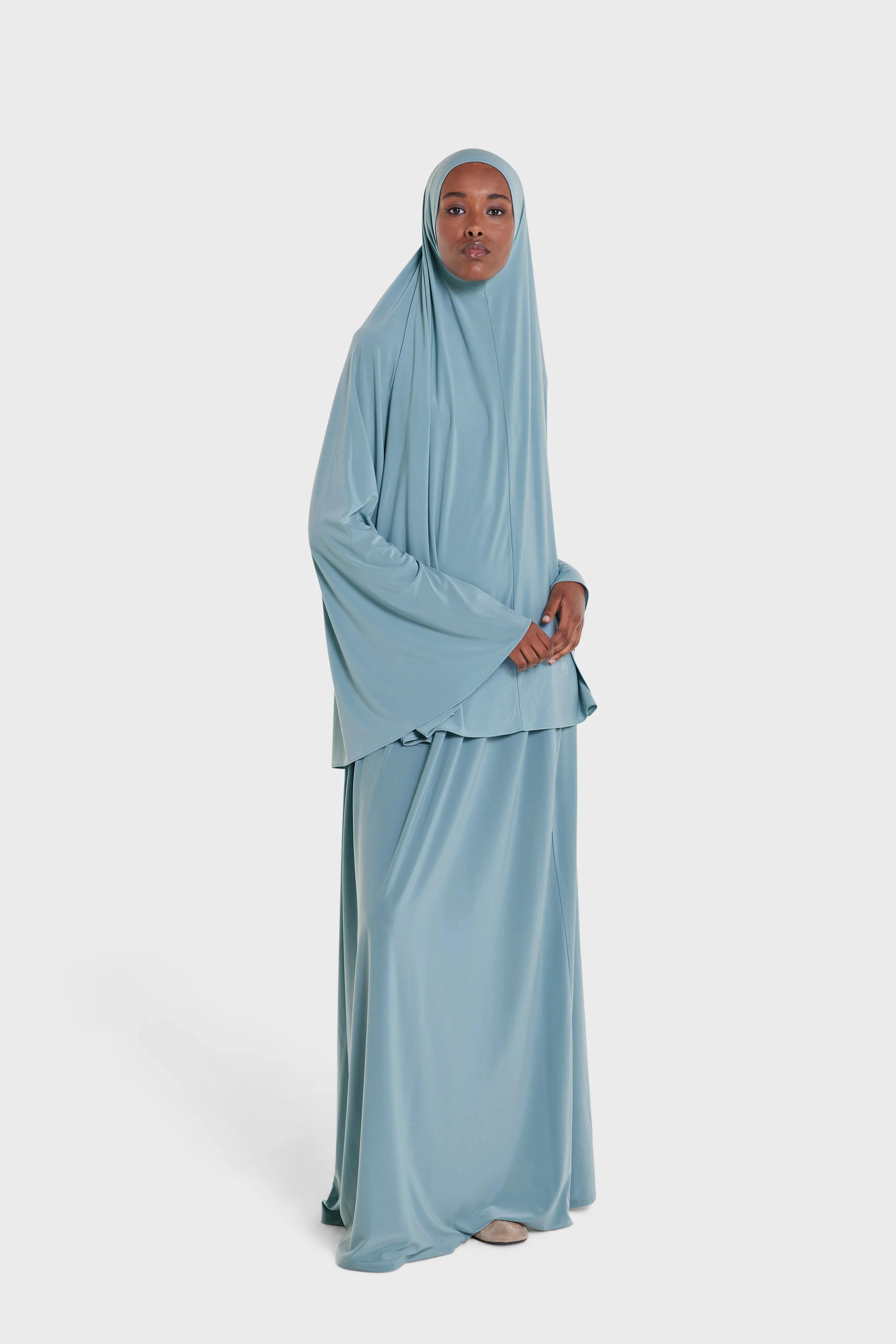 Premium Jersey Prayer Skirt | Stone Blue - Image 2