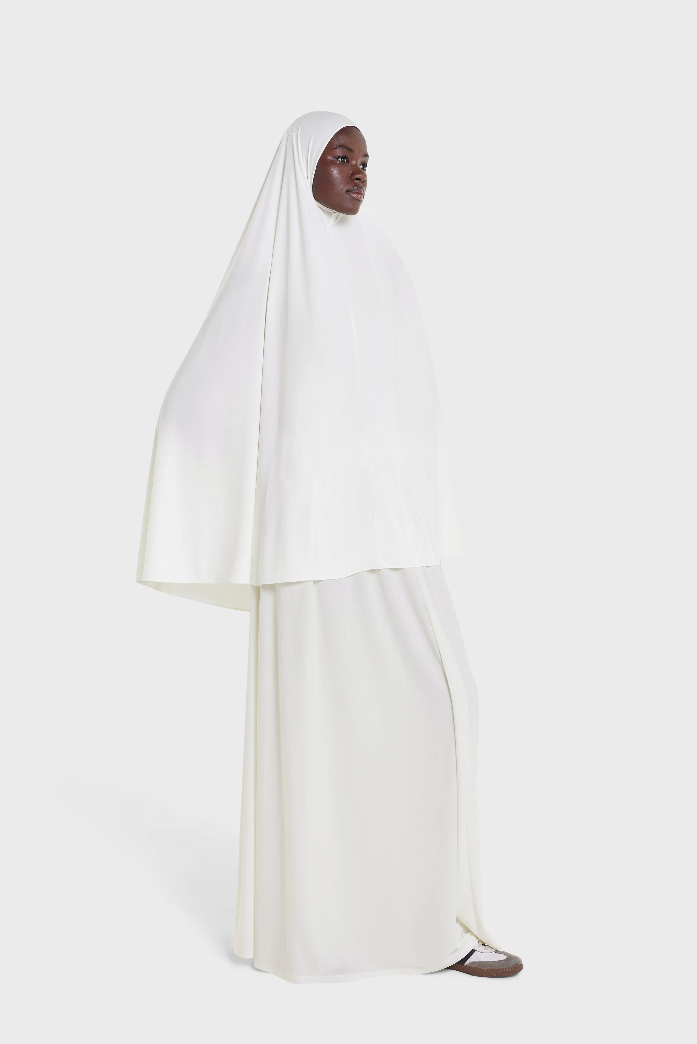 Premium Jersey Prayer Skirt | White Cream