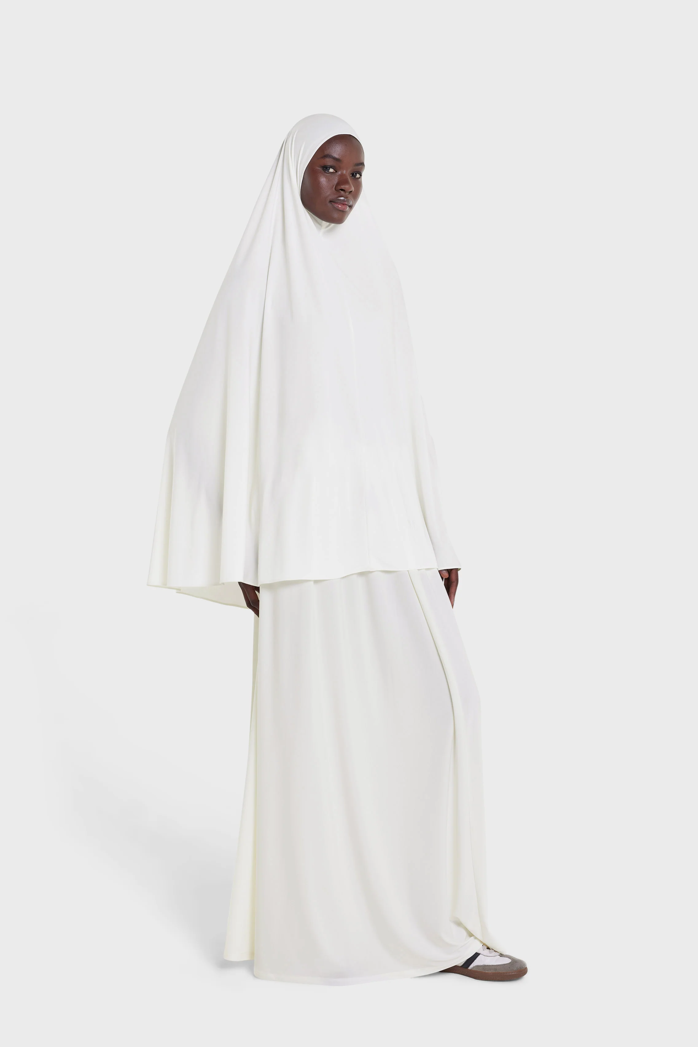 Premium Jersey Prayer Skirt | White Cream - Image 2