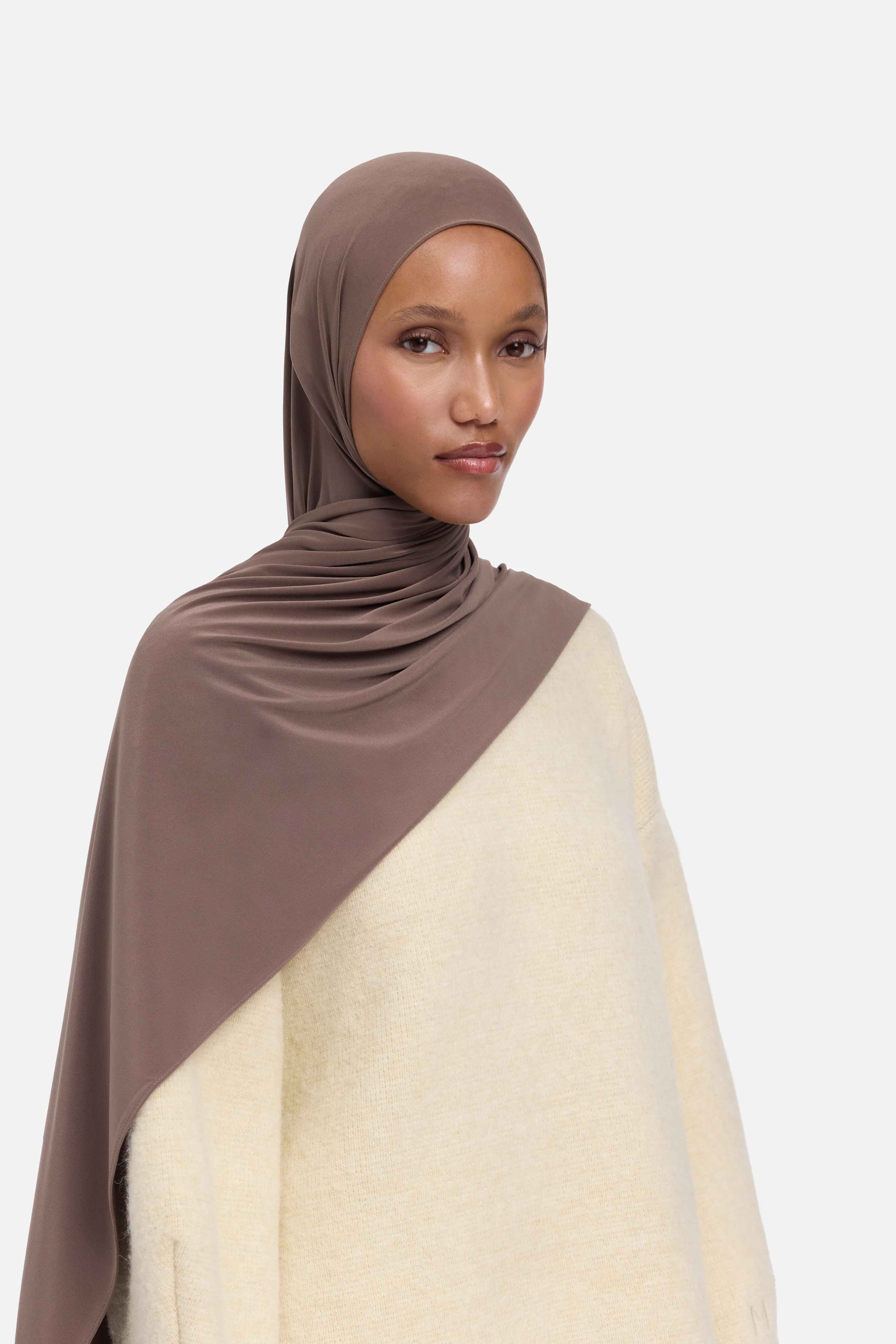Premium Jersey Scarf | Ash Brown - Image 2