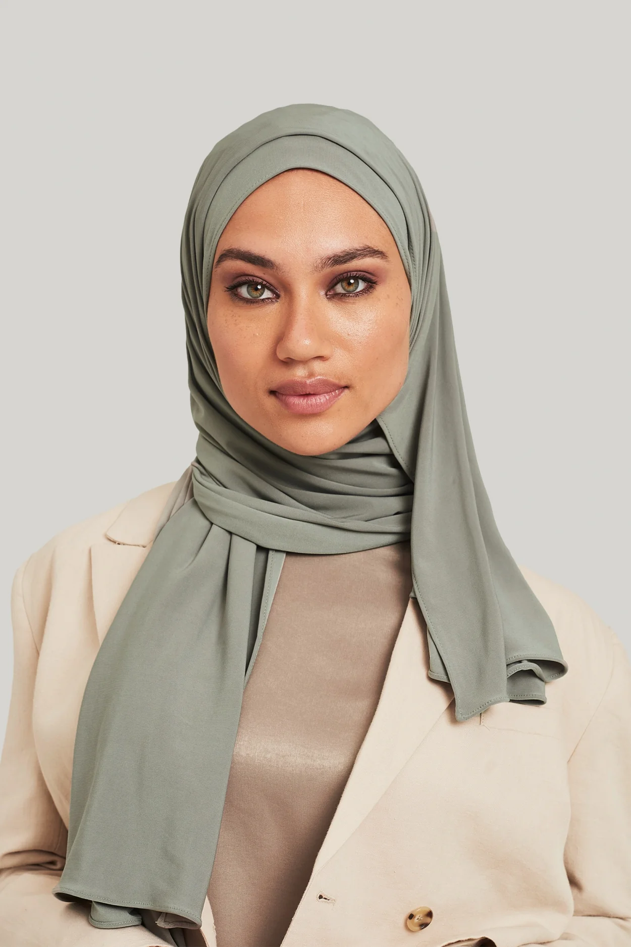 Premium Jersey Scarf | Ash Green - Image 2