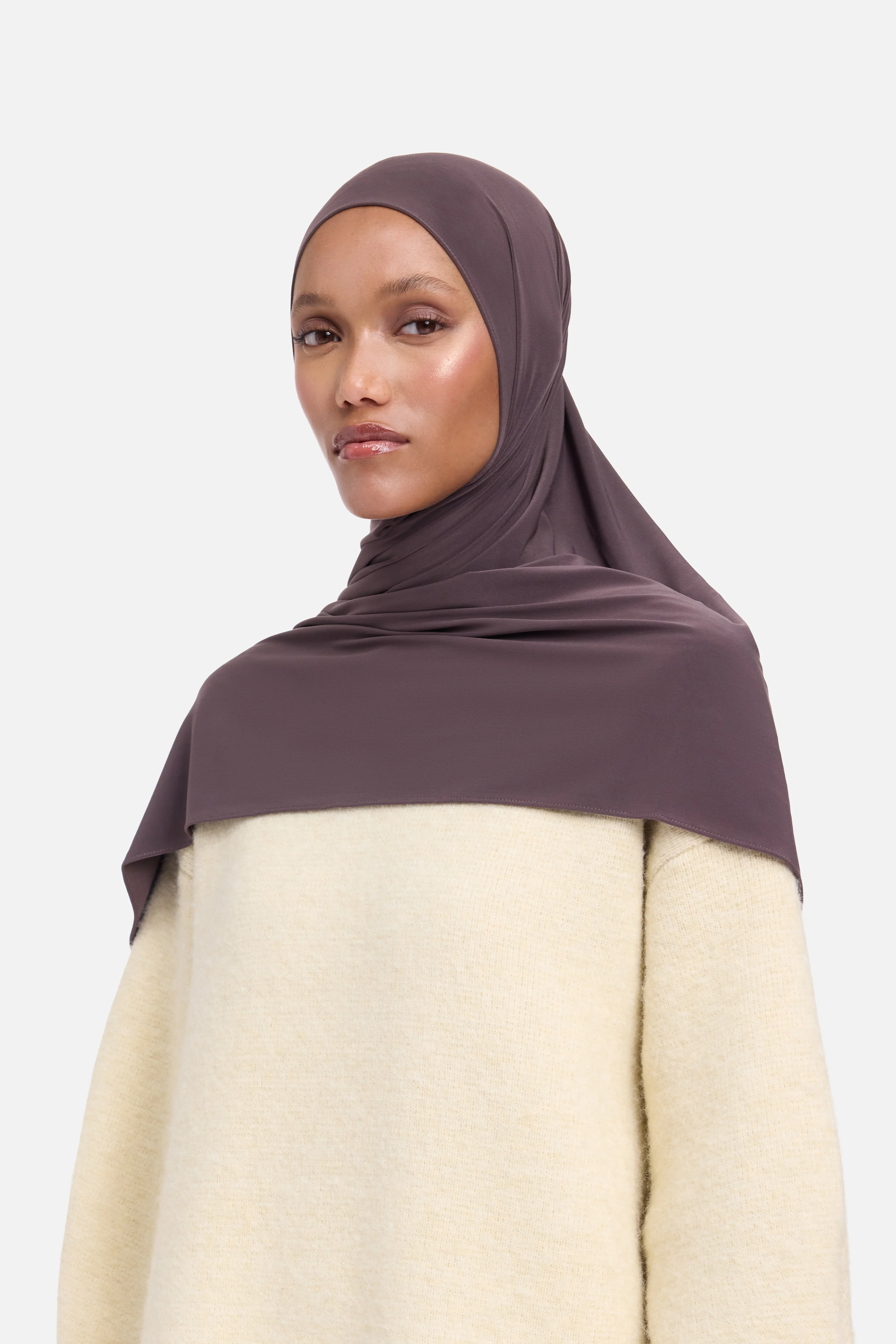 Premium Jersey Scarf | Aubergine - Image 2