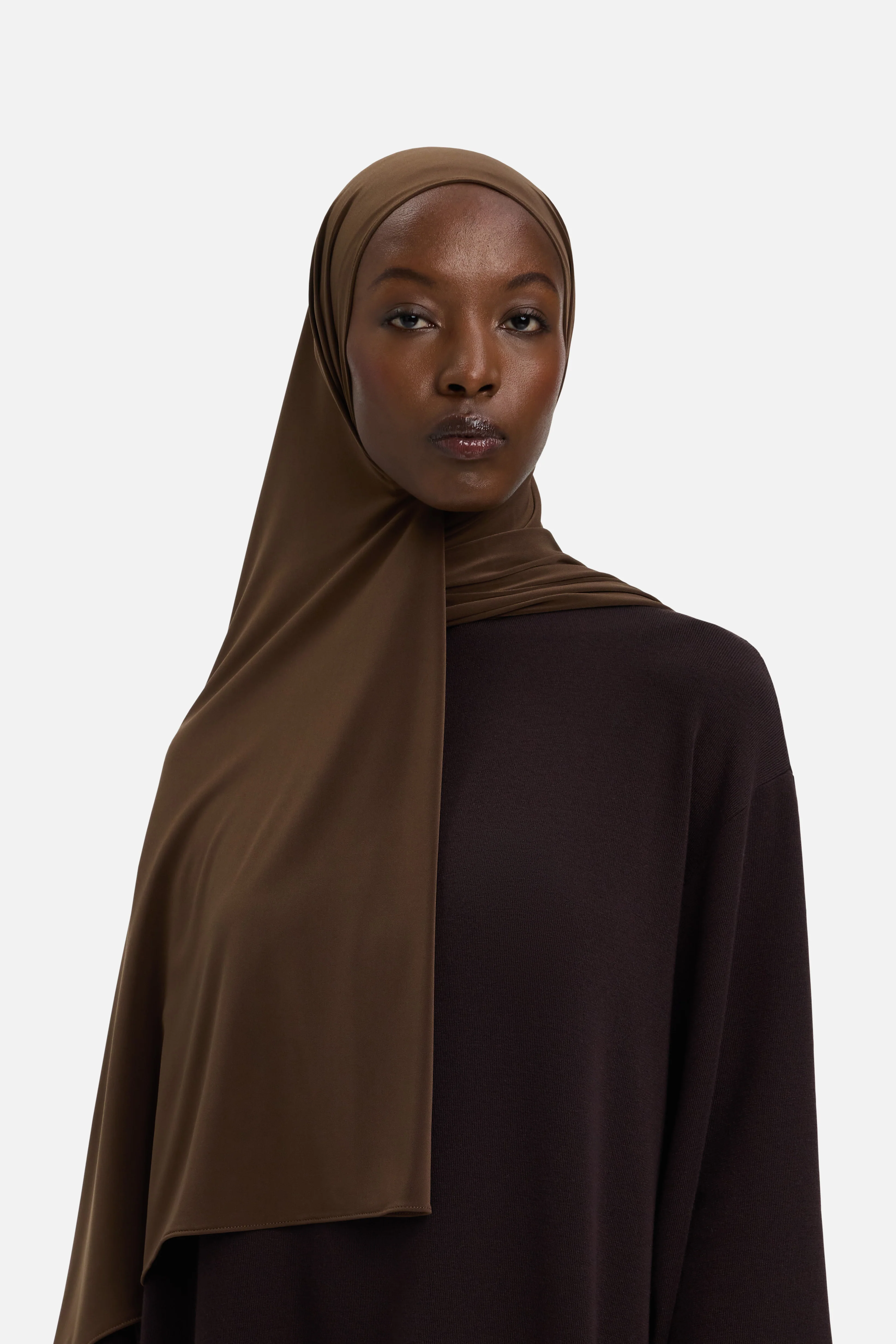 Premium Jersey Scarf | Chocolate - Image 2