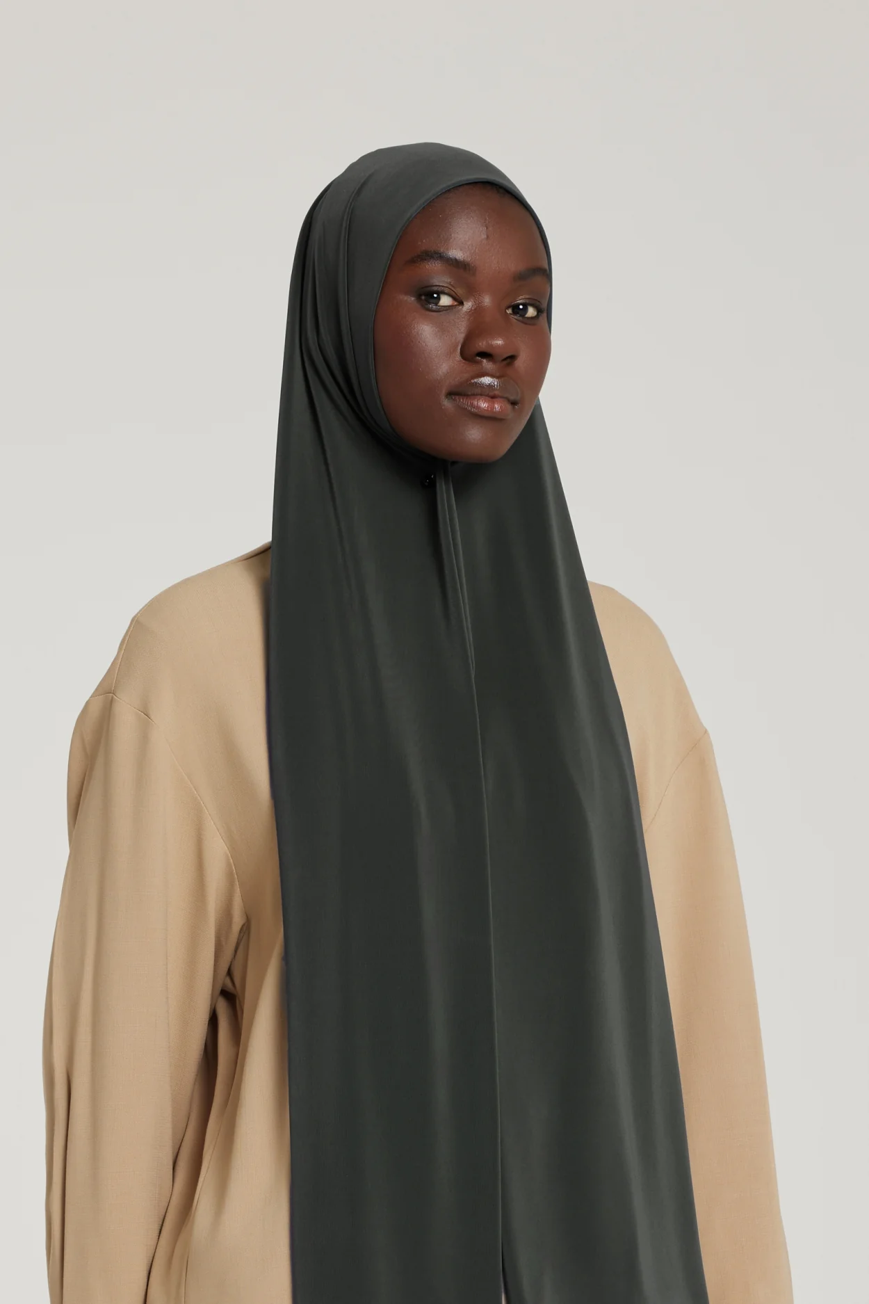 Premium Jersey Scarf | Dark Grey - Image 2