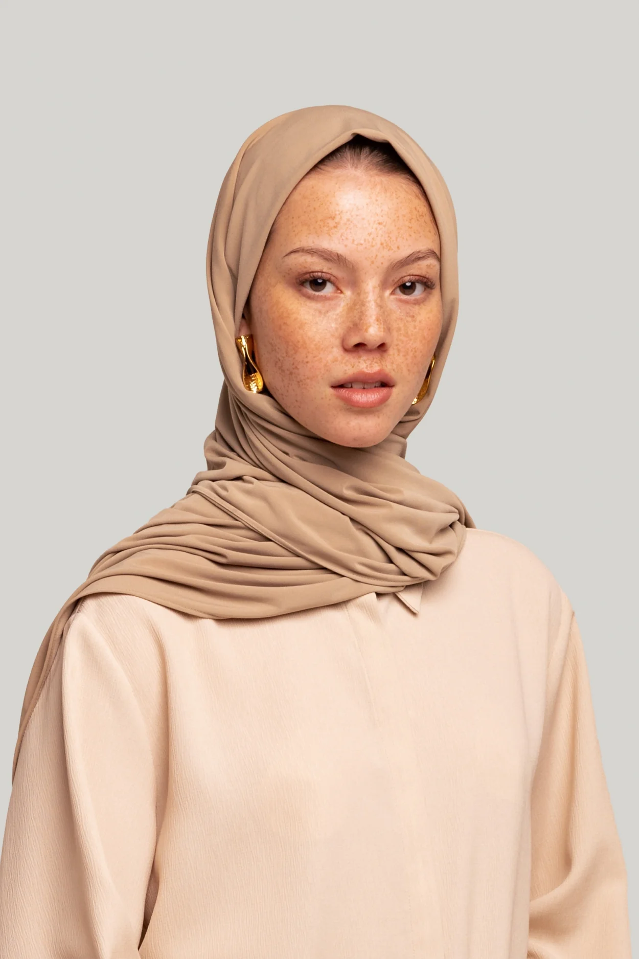 Premium Jersey Scarf | Khaki - Image 2