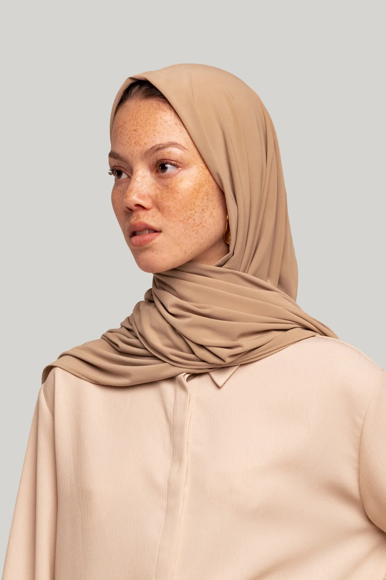 Premium Jersey Scarf | Khaki - Image 3