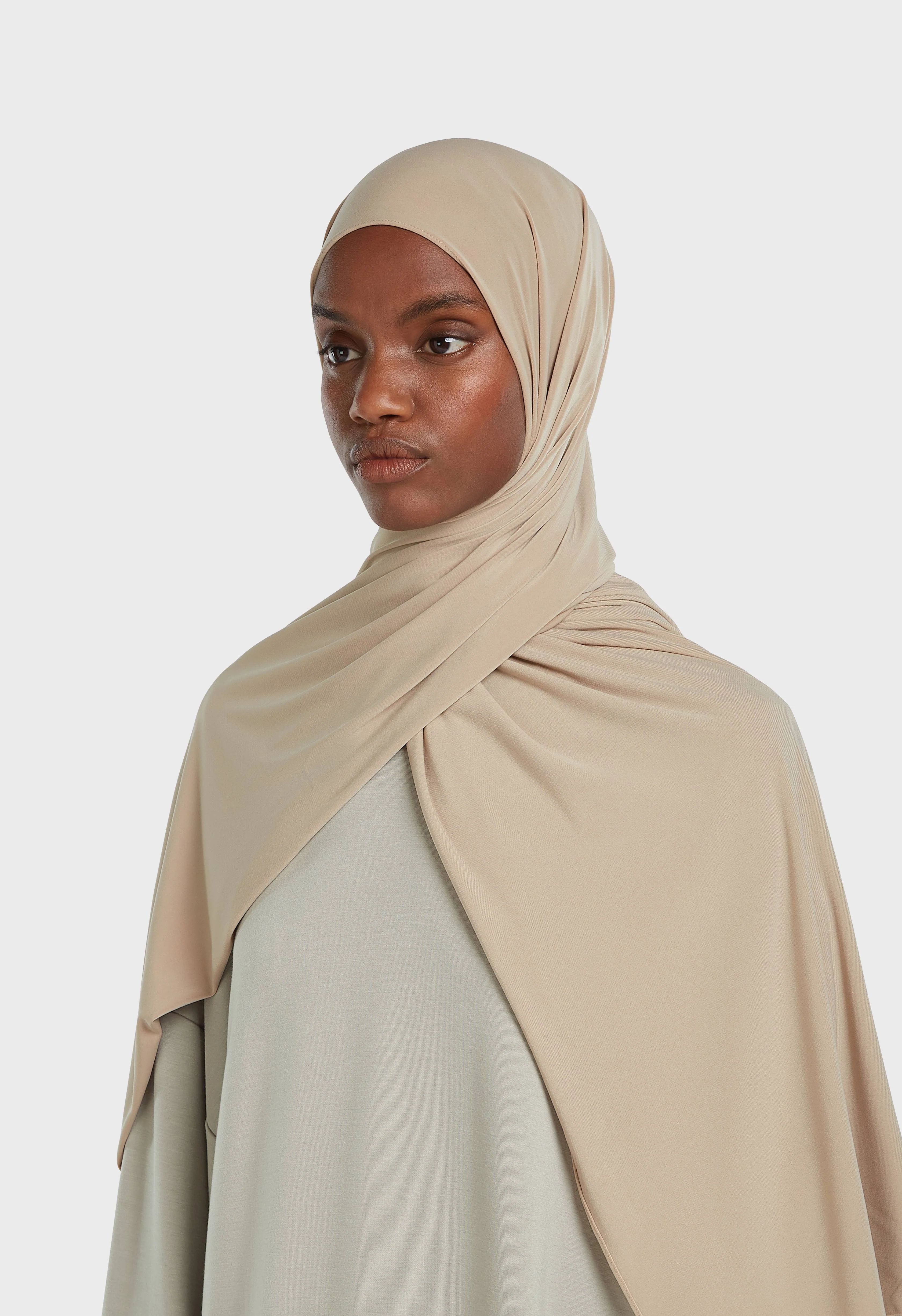 Premium Jersey Scarf | Mocha - Image 2