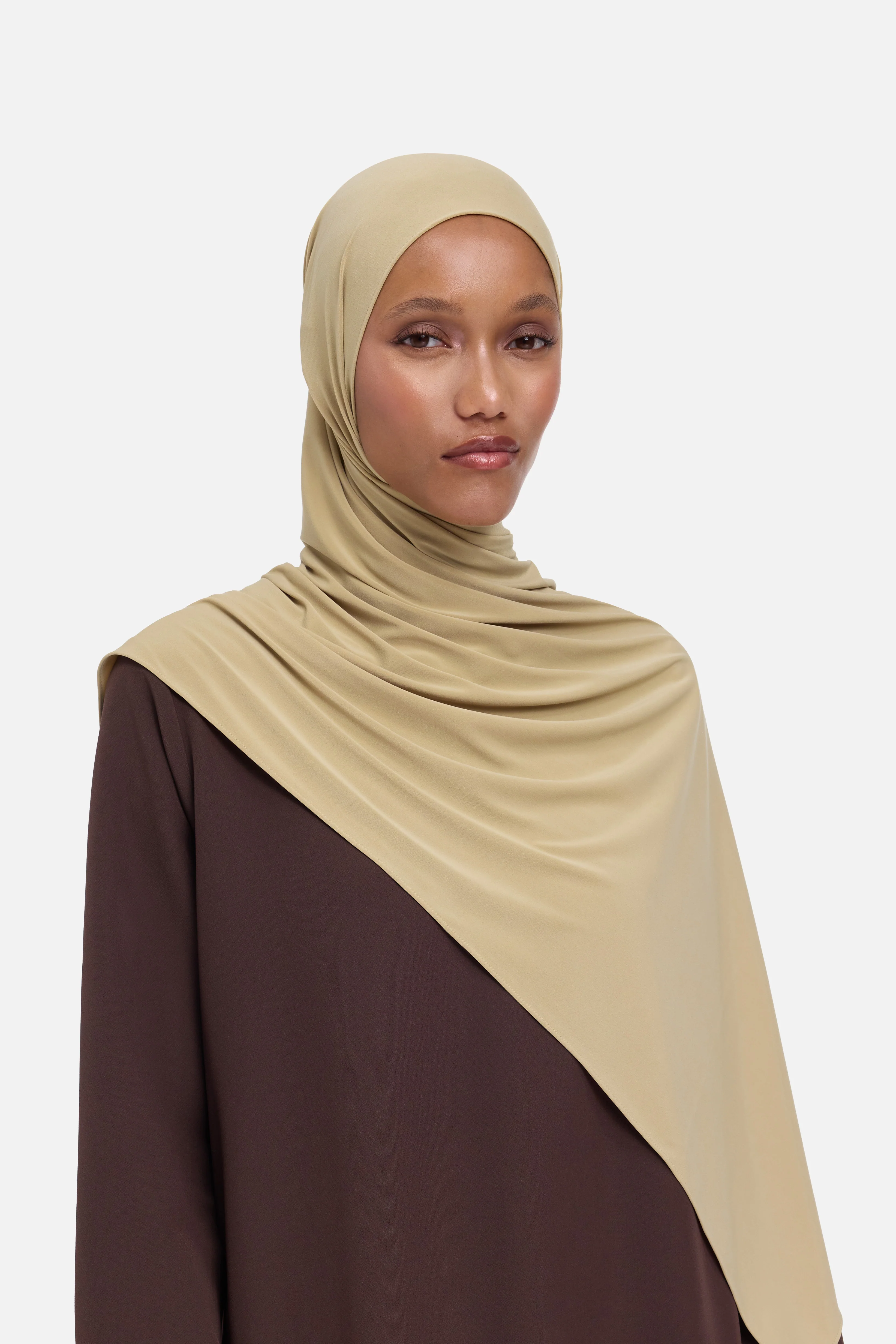 Premium Jersey Scarf | Moss Beige - Image 2