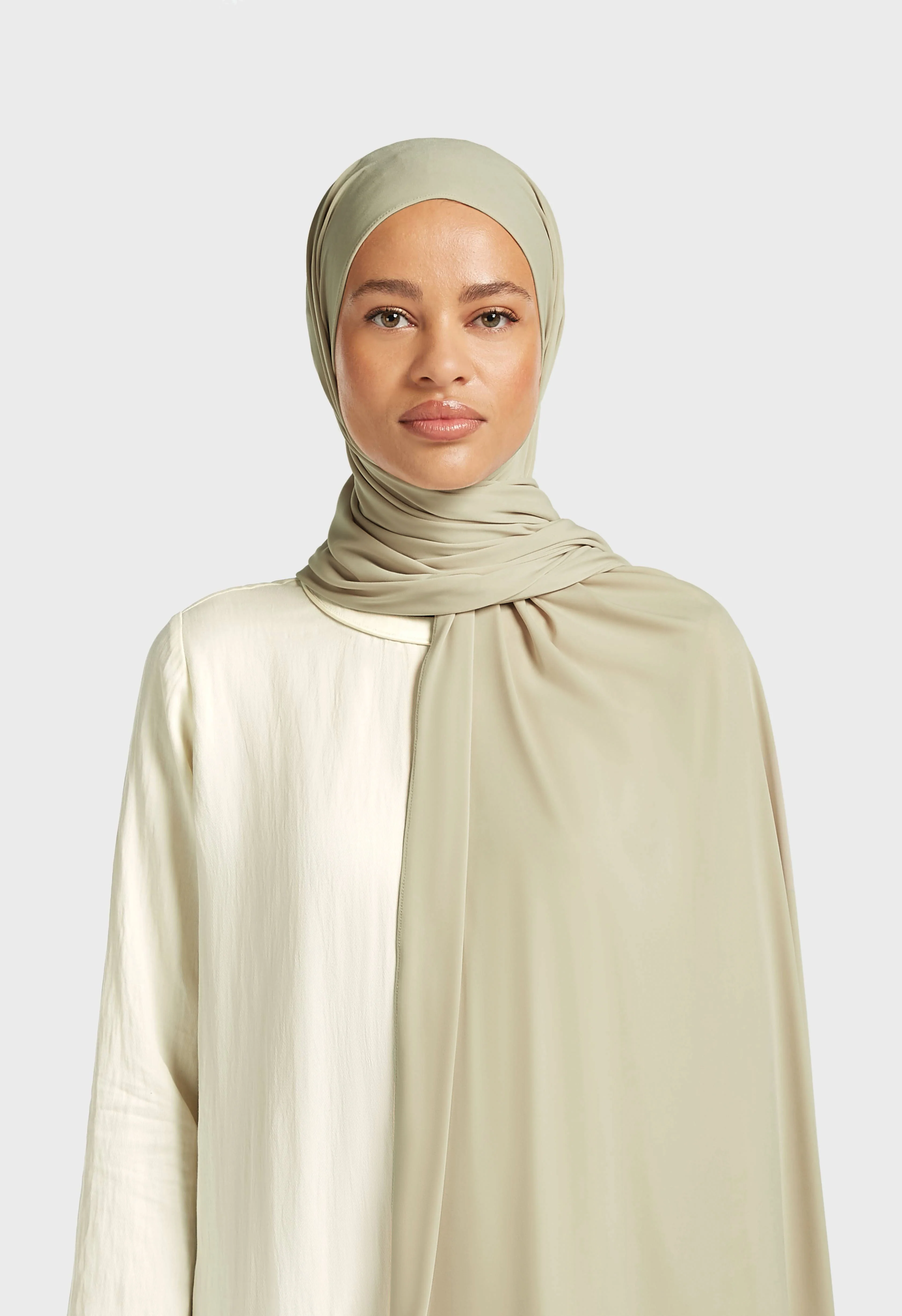 Premium Jersey Scarf | Moss Gray - Image 2