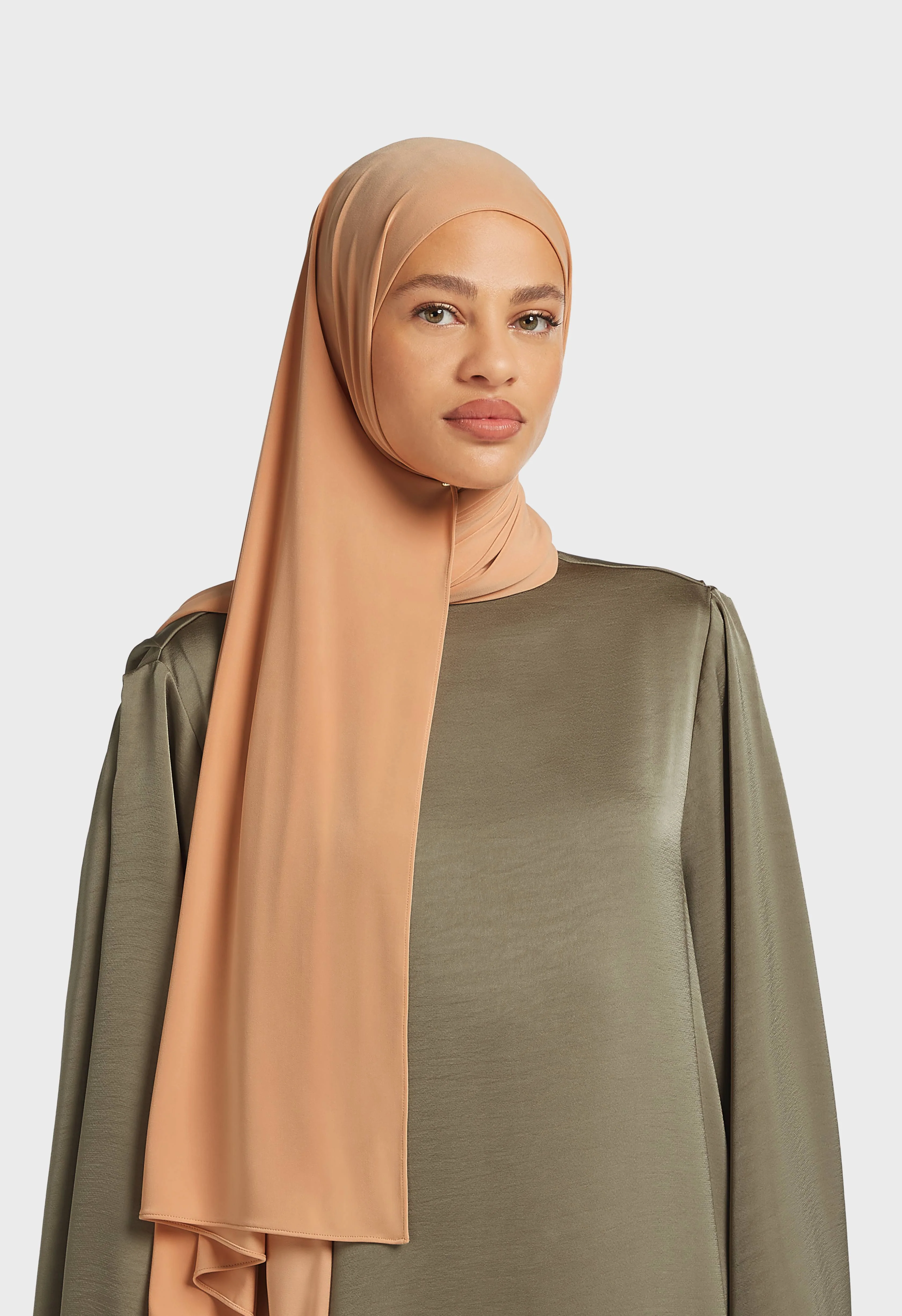 Premium Jersey Scarf | Pastel Orange - Image 2