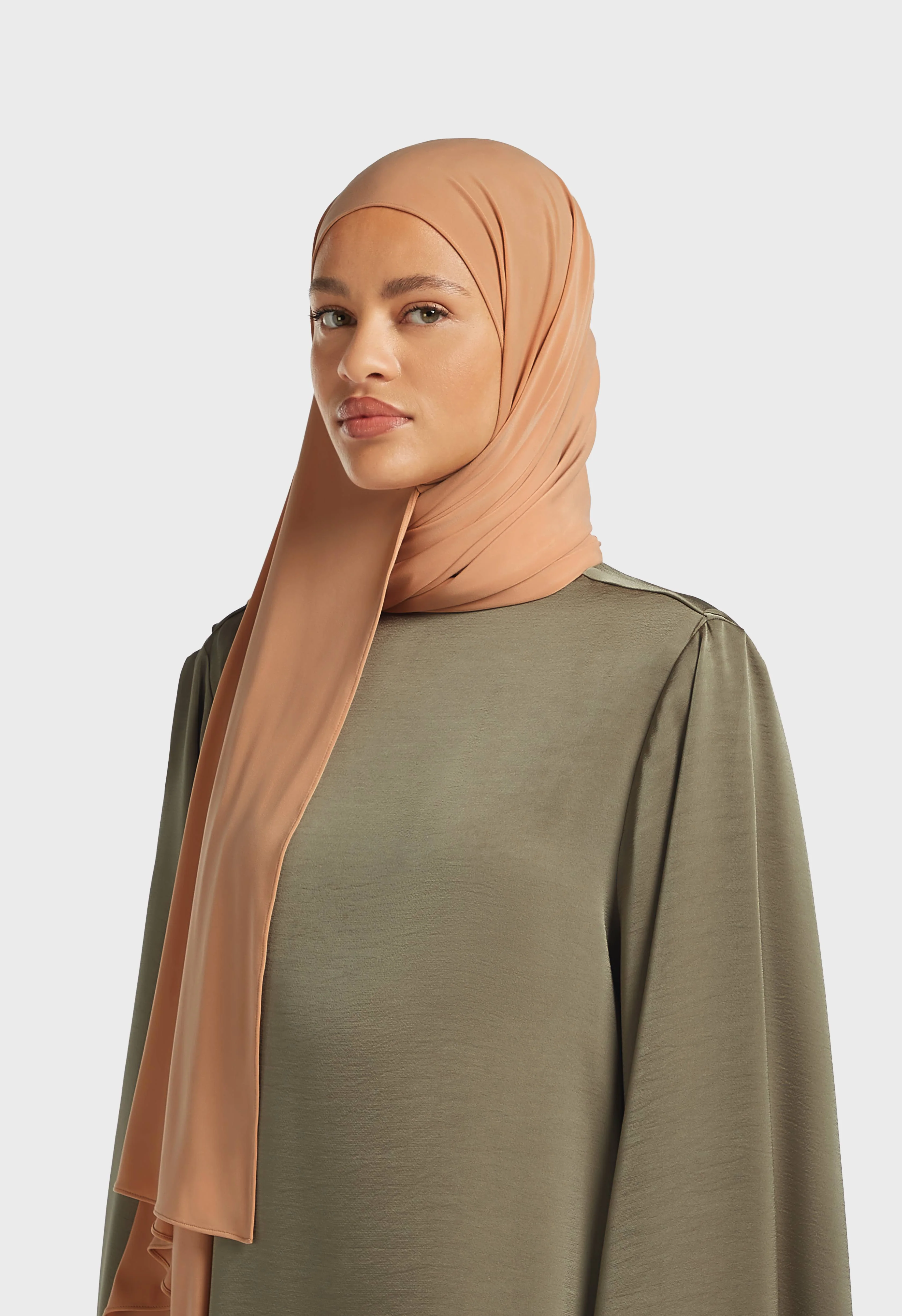 Premium Jersey Scarf | Pastel Orange - Image 3