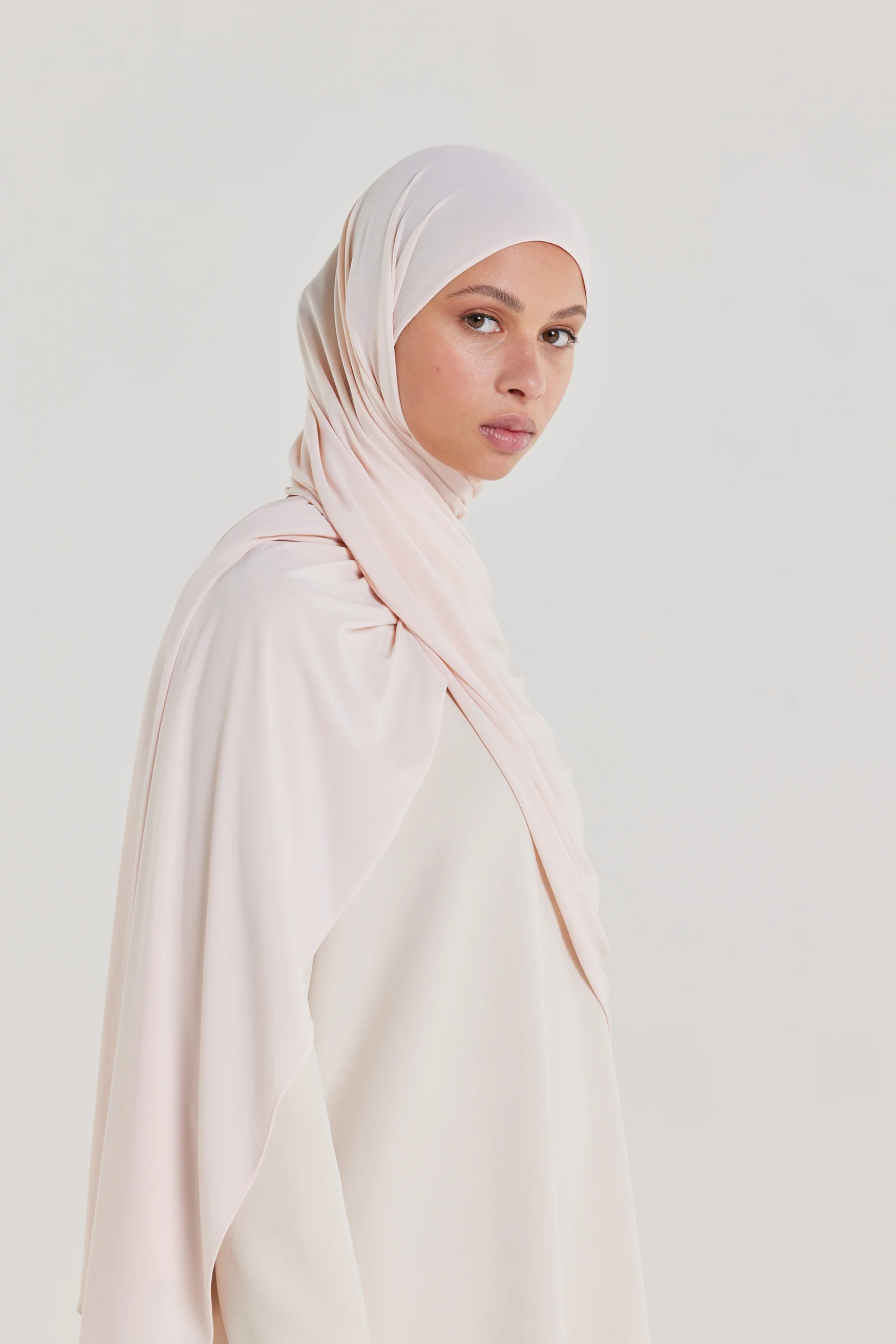 Premium Jersey Scarf | Peach Latte - Image 3