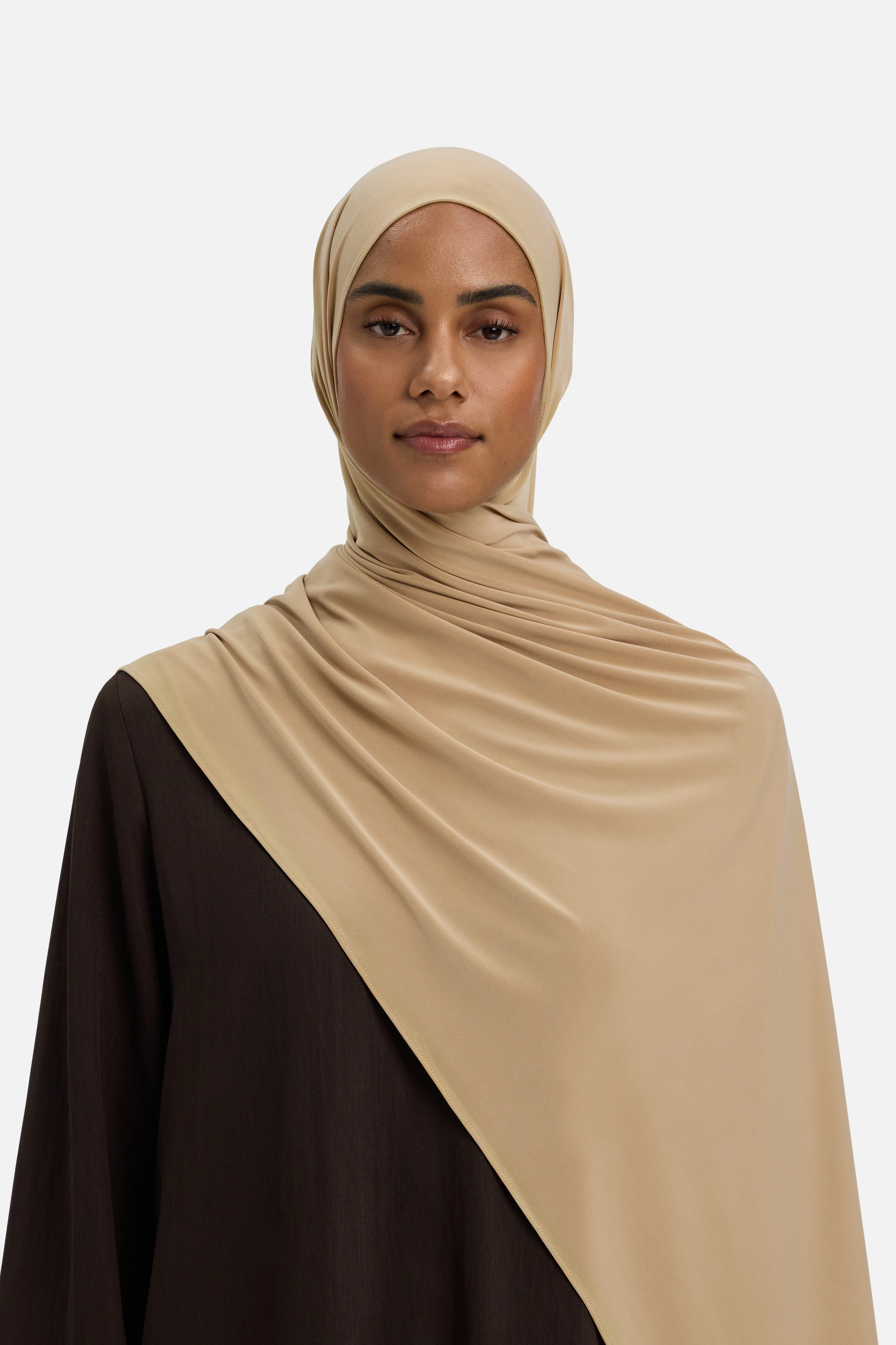 Premium Jersey Scarf | Soft Toffee