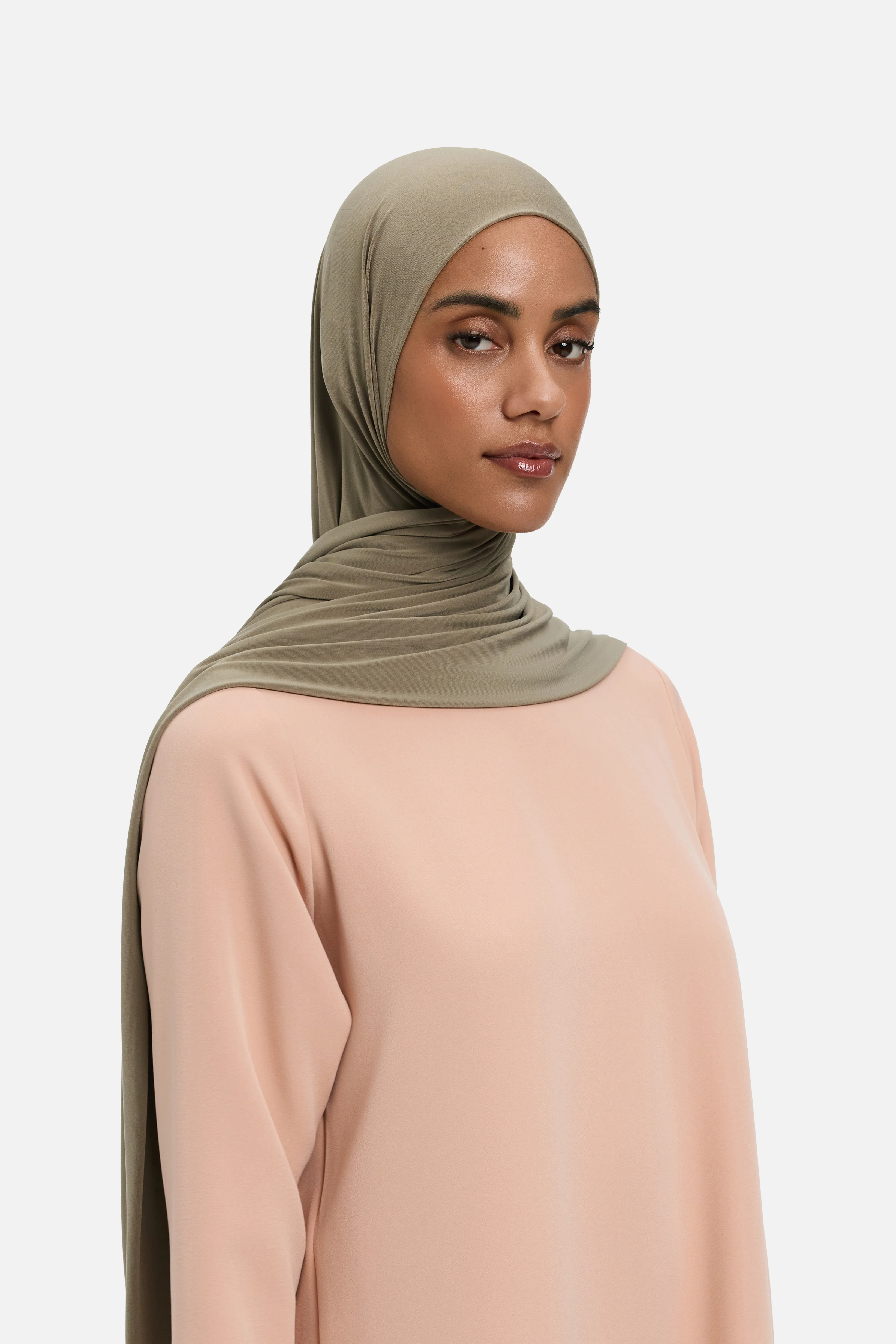 Premium Jersey Scarf | Taupe - Image 2