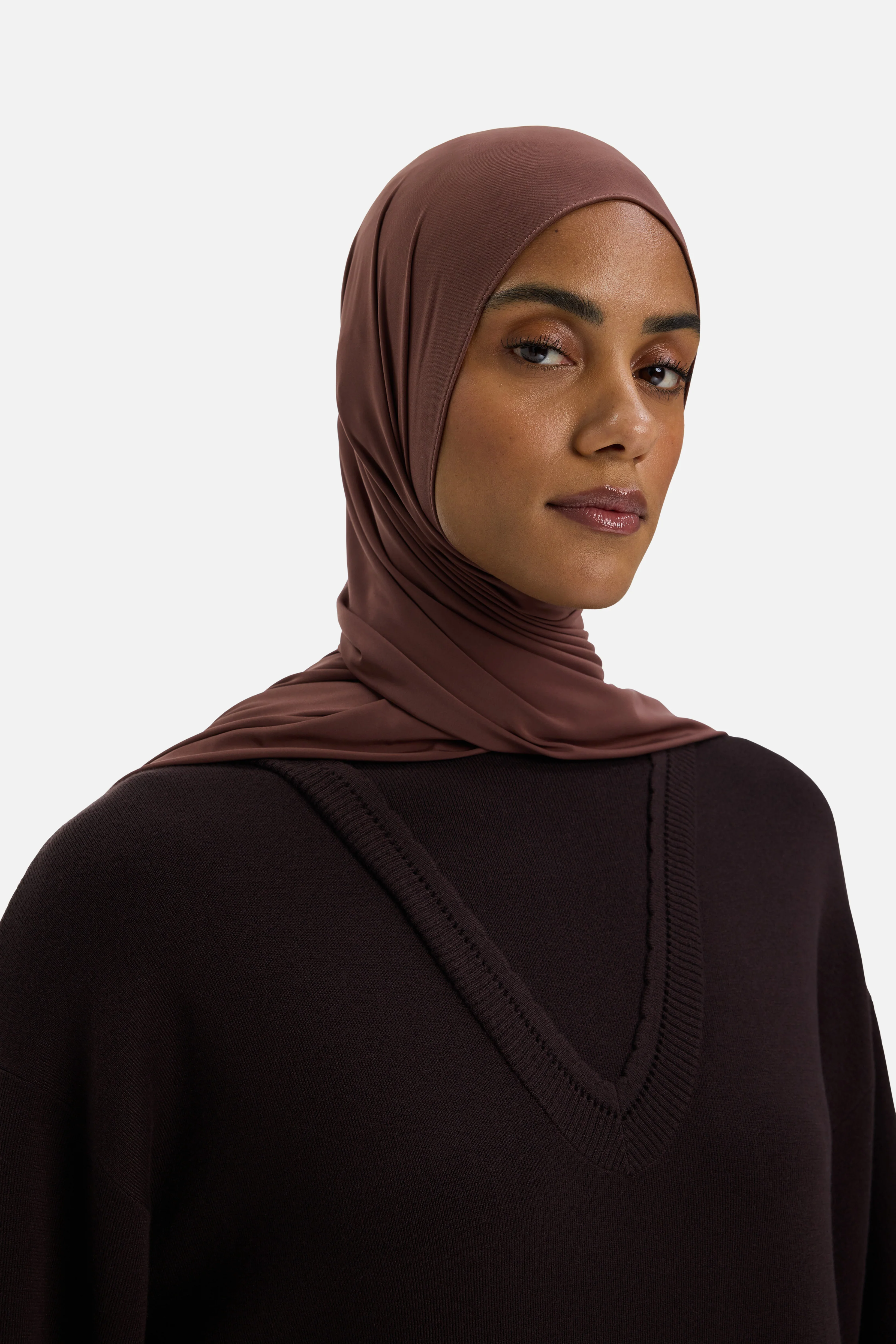 Relaxed Knitted Dress | Dark Brown - Image 4