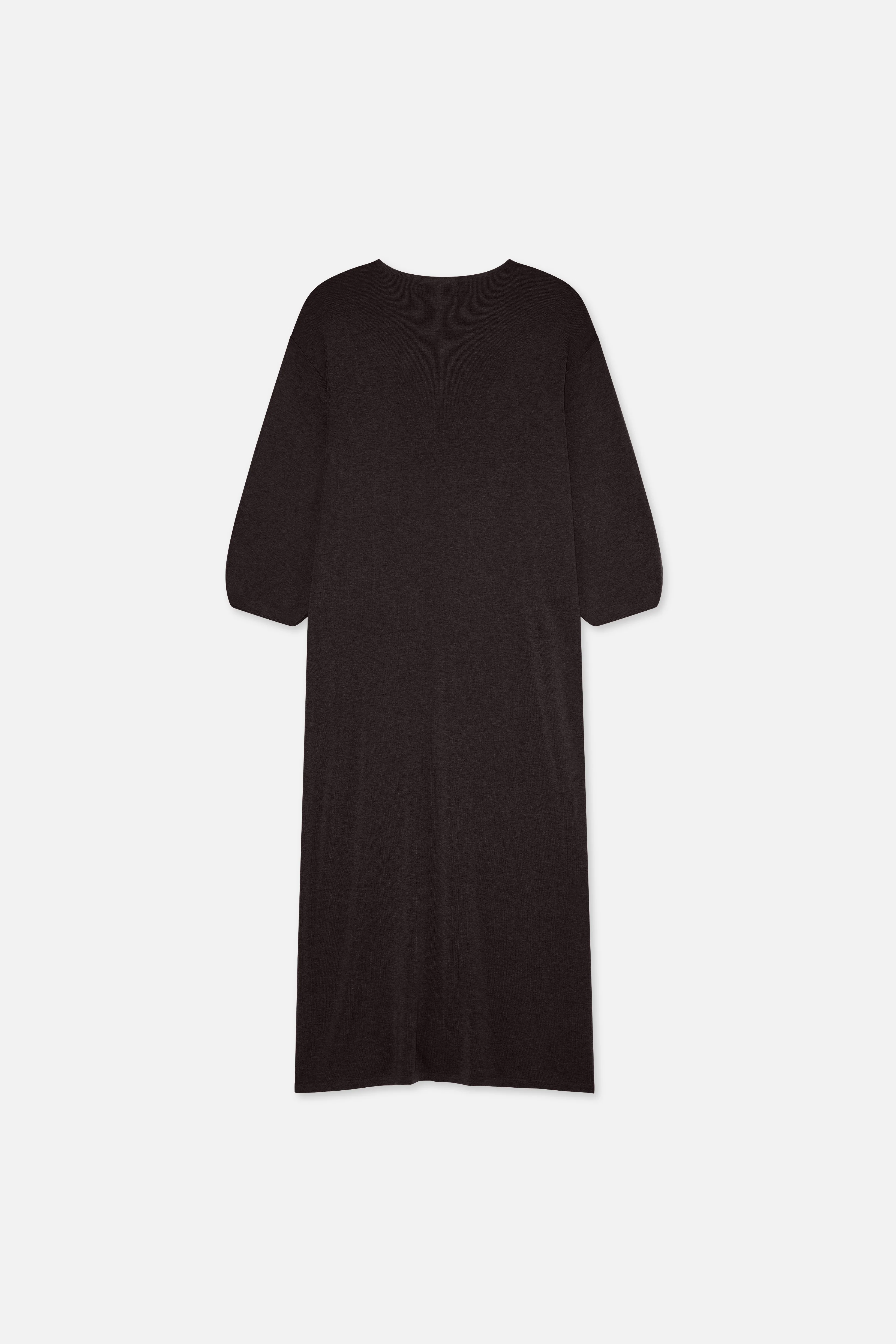 Relaxed Knitted Dress | Dark Brown - Image 5