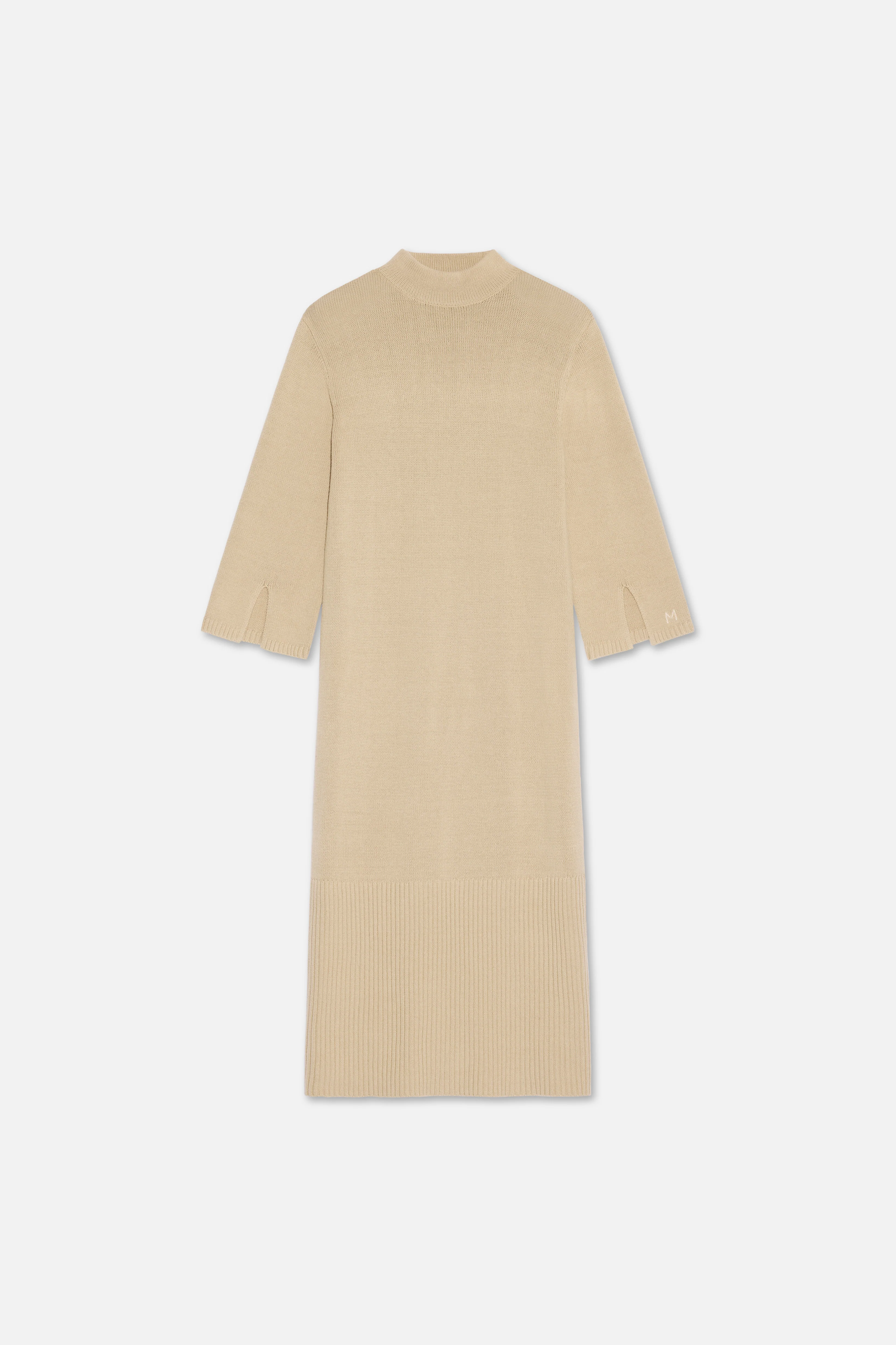 Ribbed Knit Dress | Khaki - Image 5