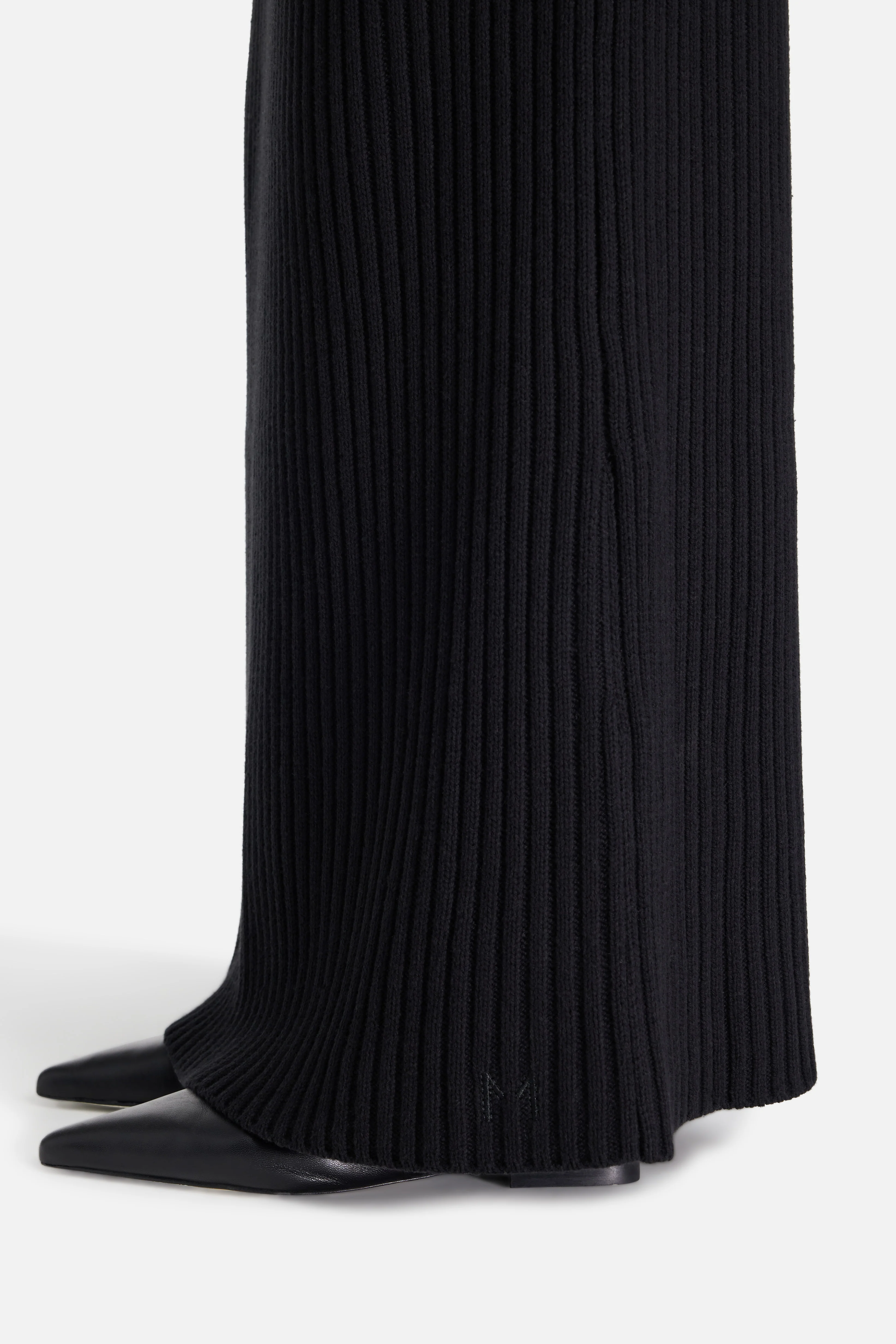 Ribbed Knit Skirt | Black - Image 4
