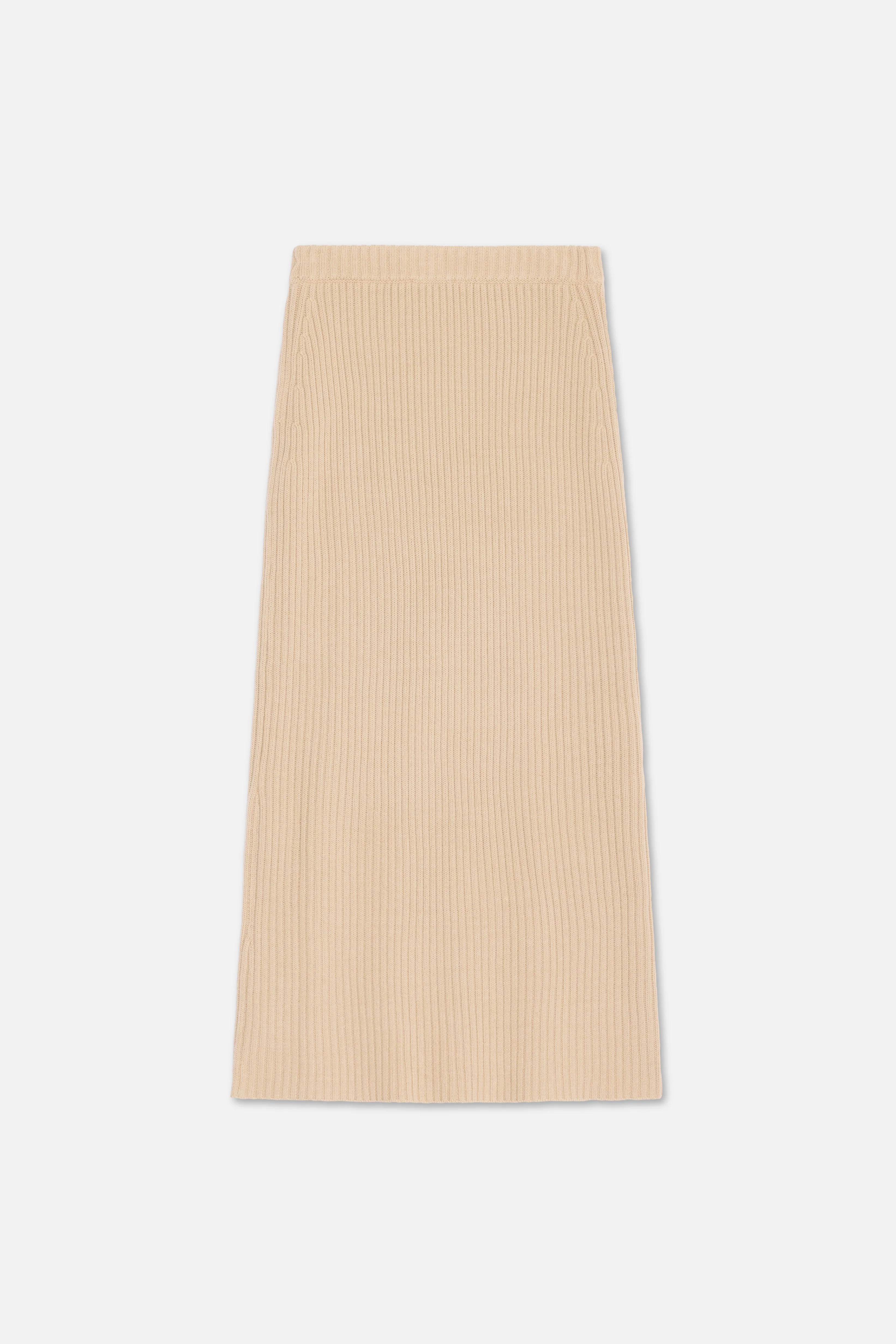 Ribbed Knit Skirt | Khaki - Image 5