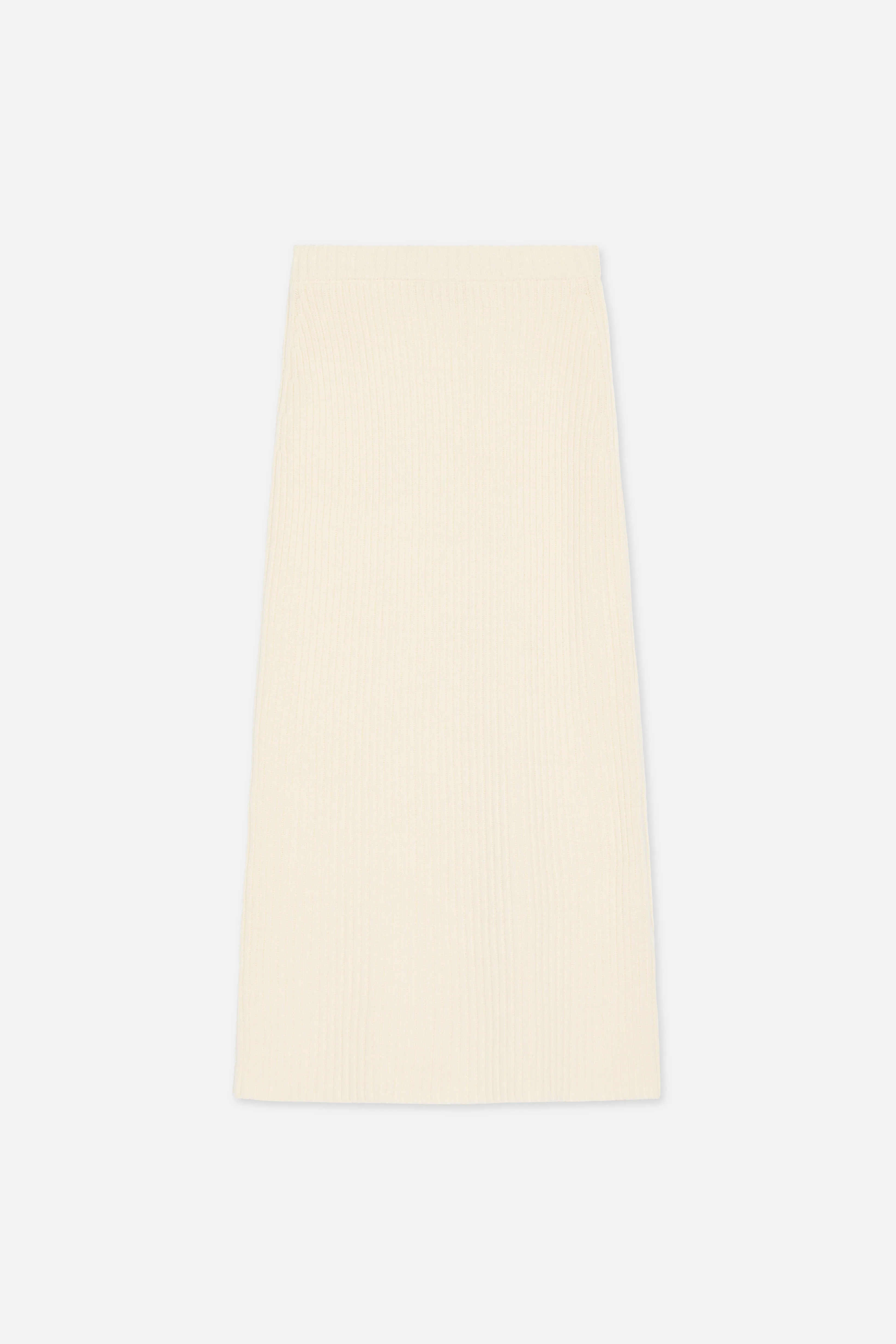 Ribbed Knit Skirt | Porcelain - Image 5