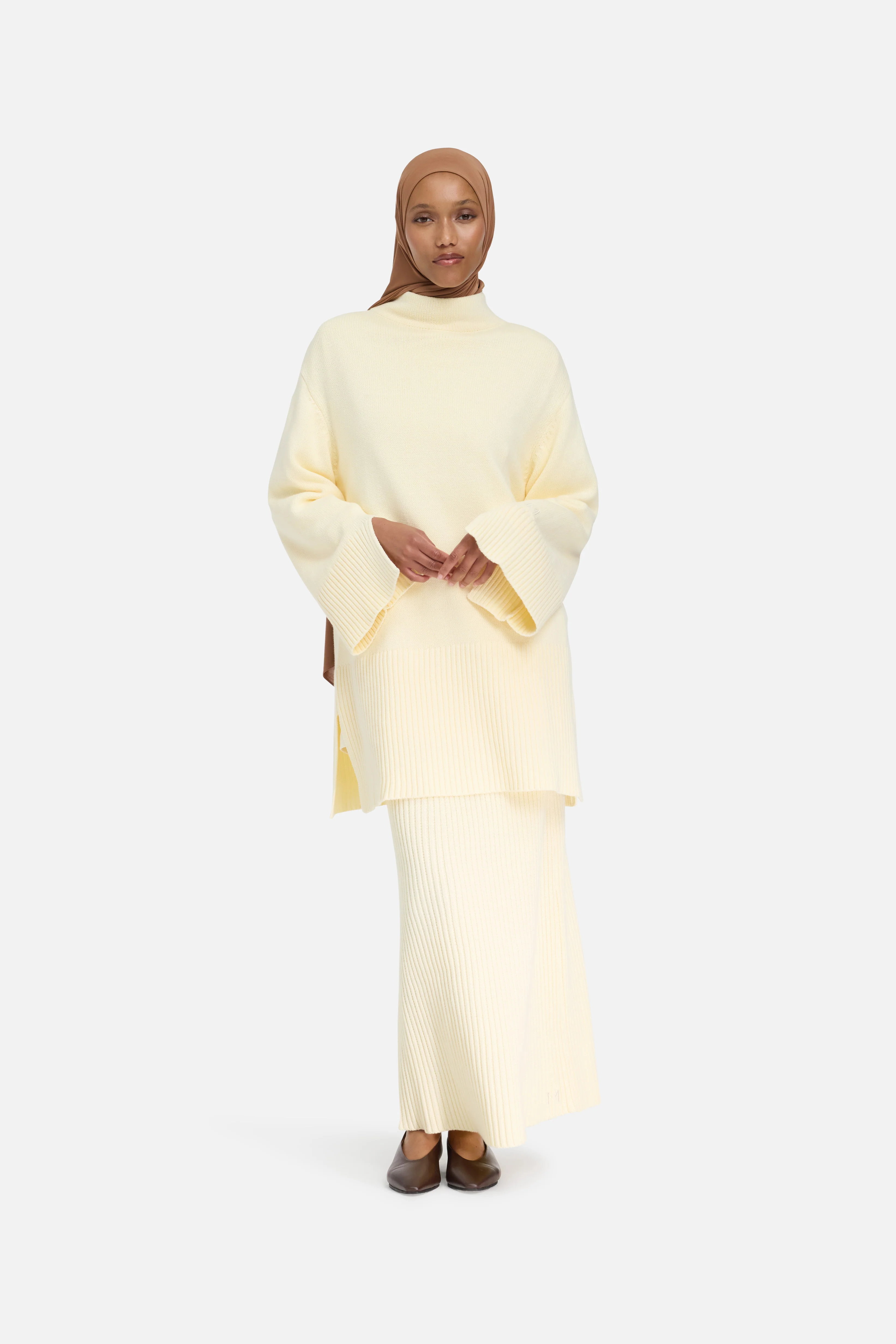 Ribbed Knit Sweater | Porcelain