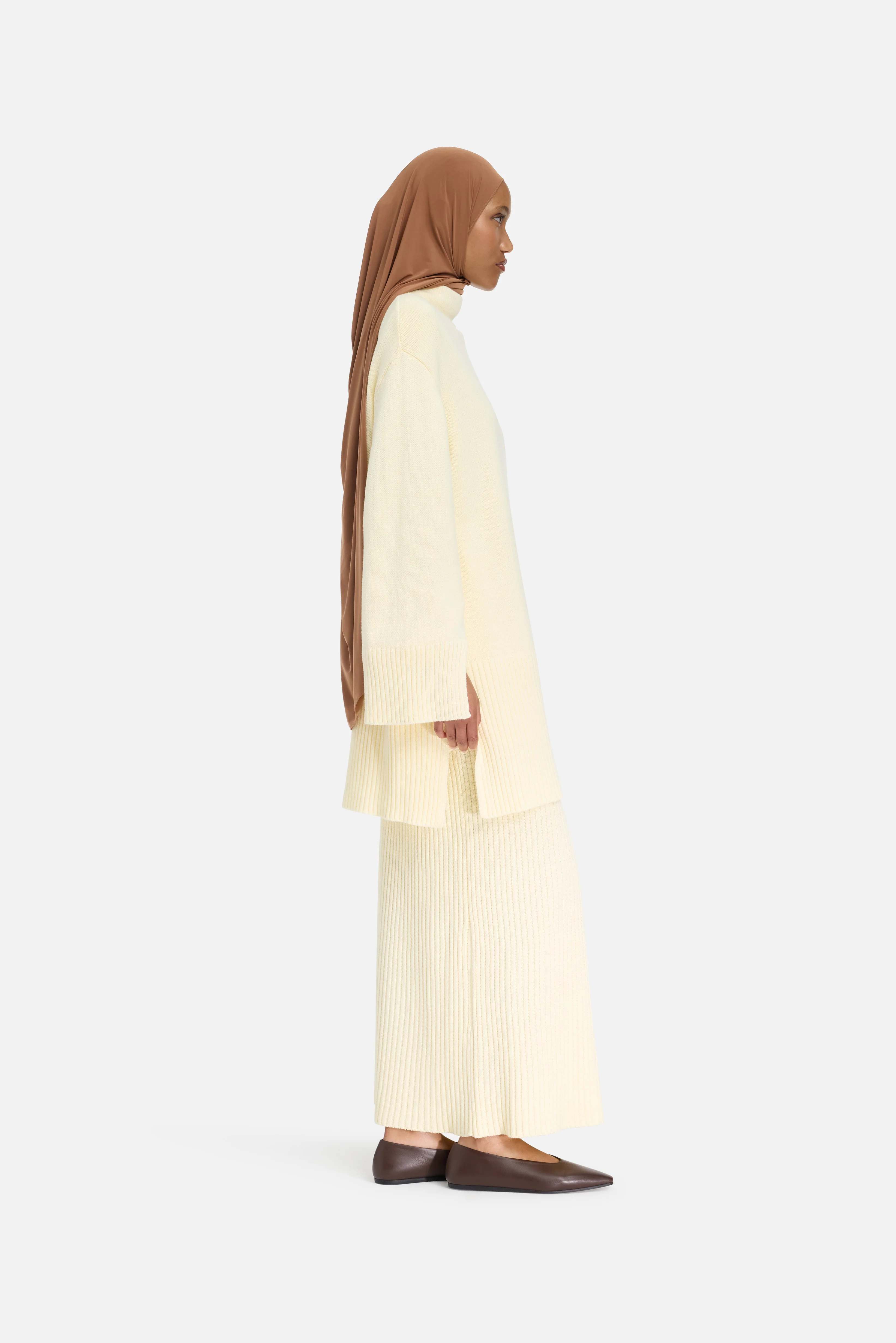 Ribbed Knit Sweater | Porcelain - Image 2