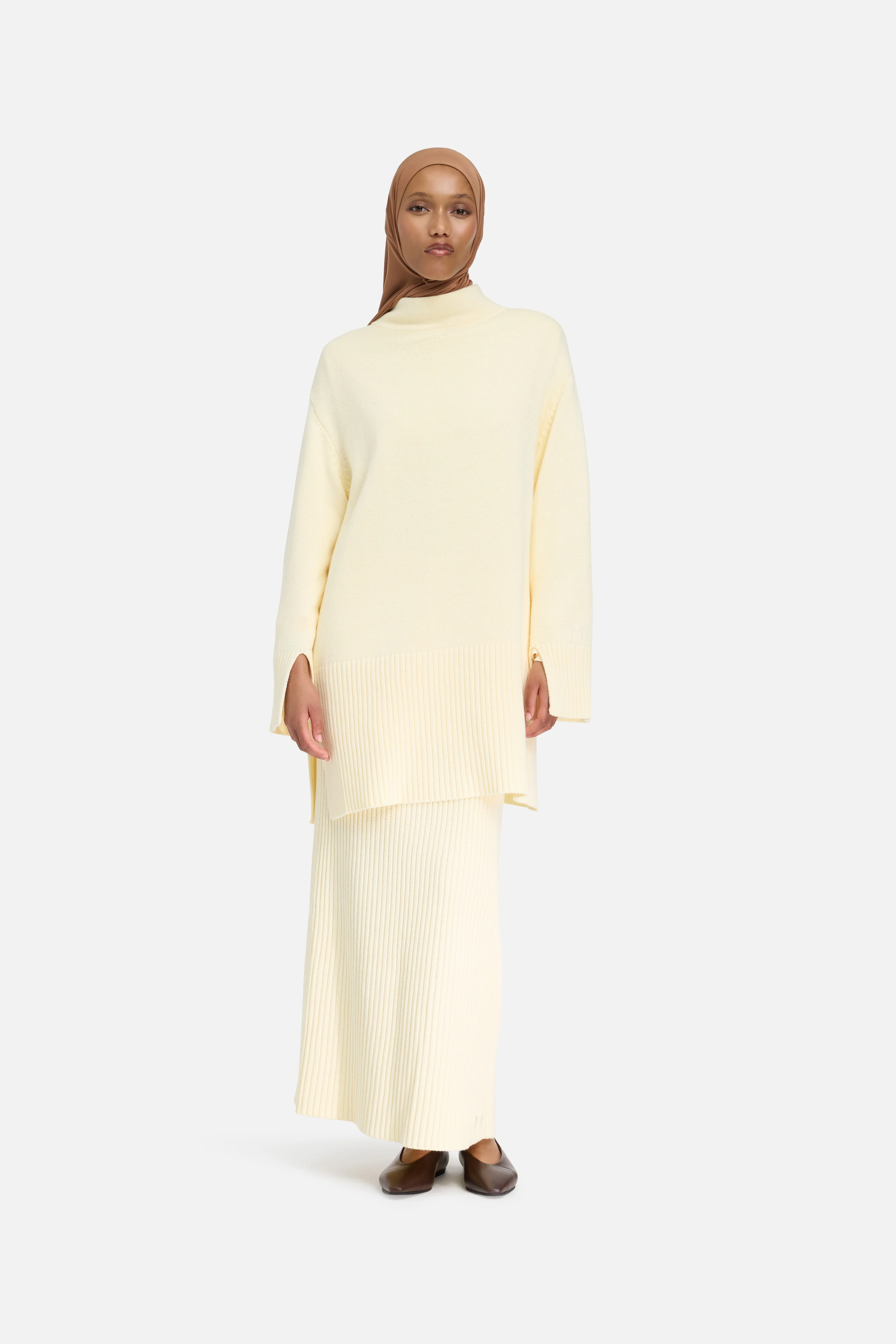Ribbed Knit Sweater | Porcelain - Image 3