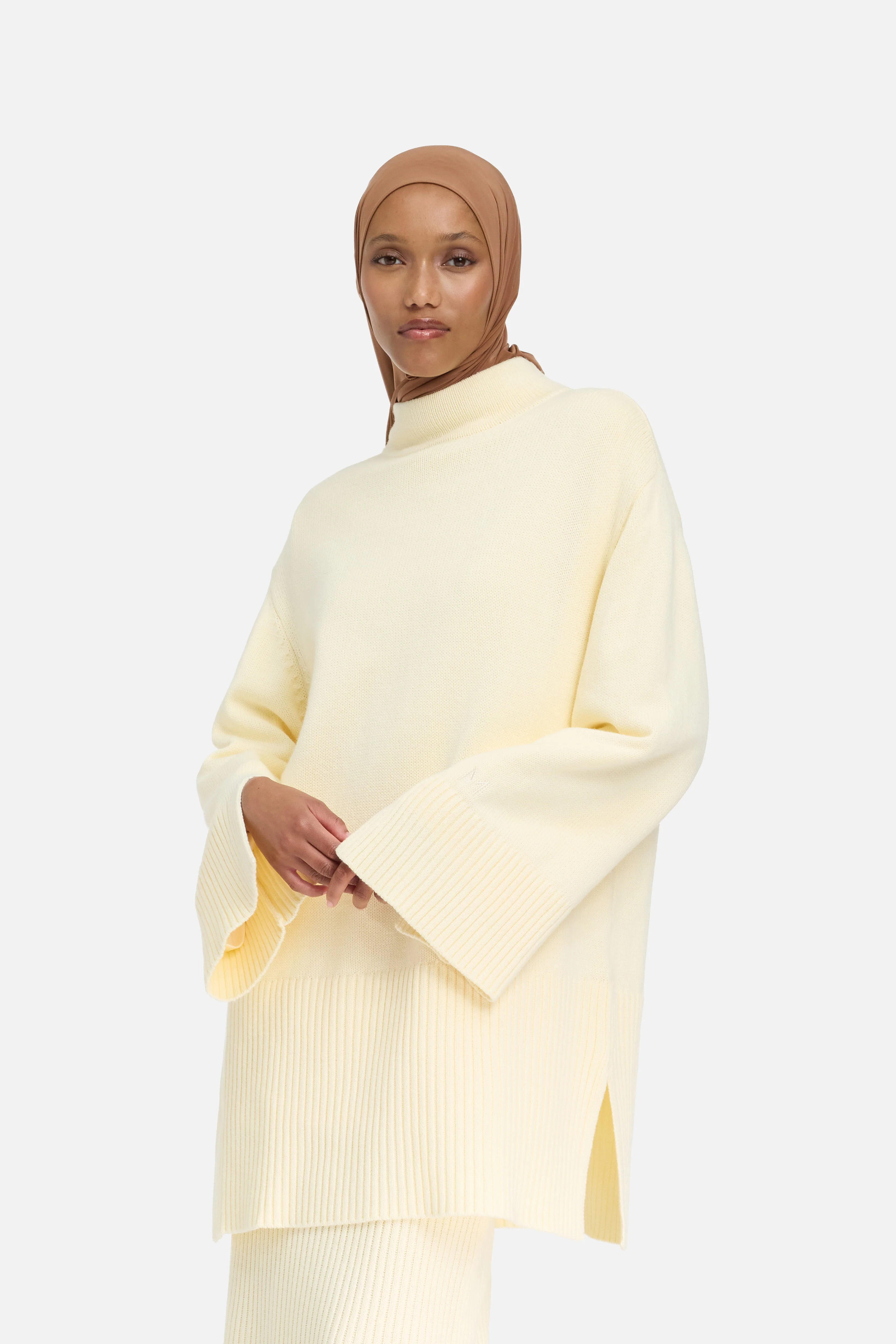 Ribbed Knit Sweater | Porcelain - Image 4