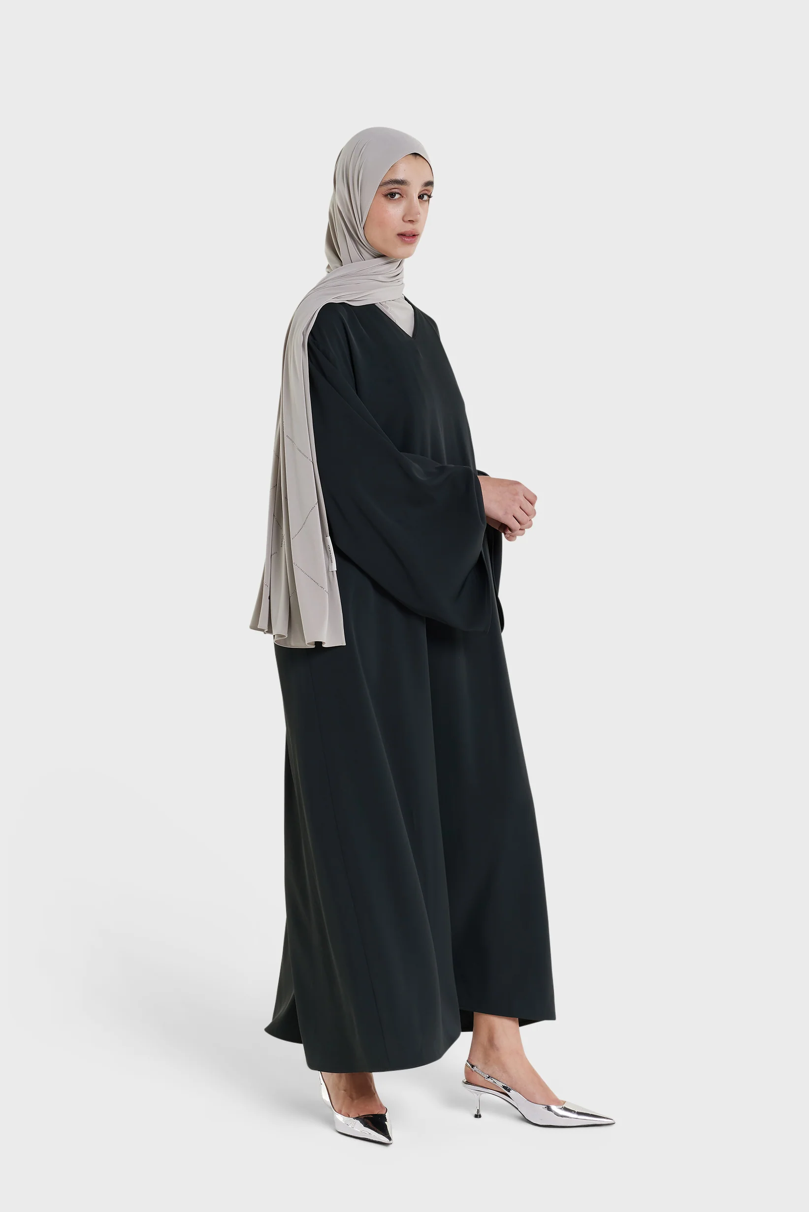 Roll Up  Kaftan Dress | Black - Image 2