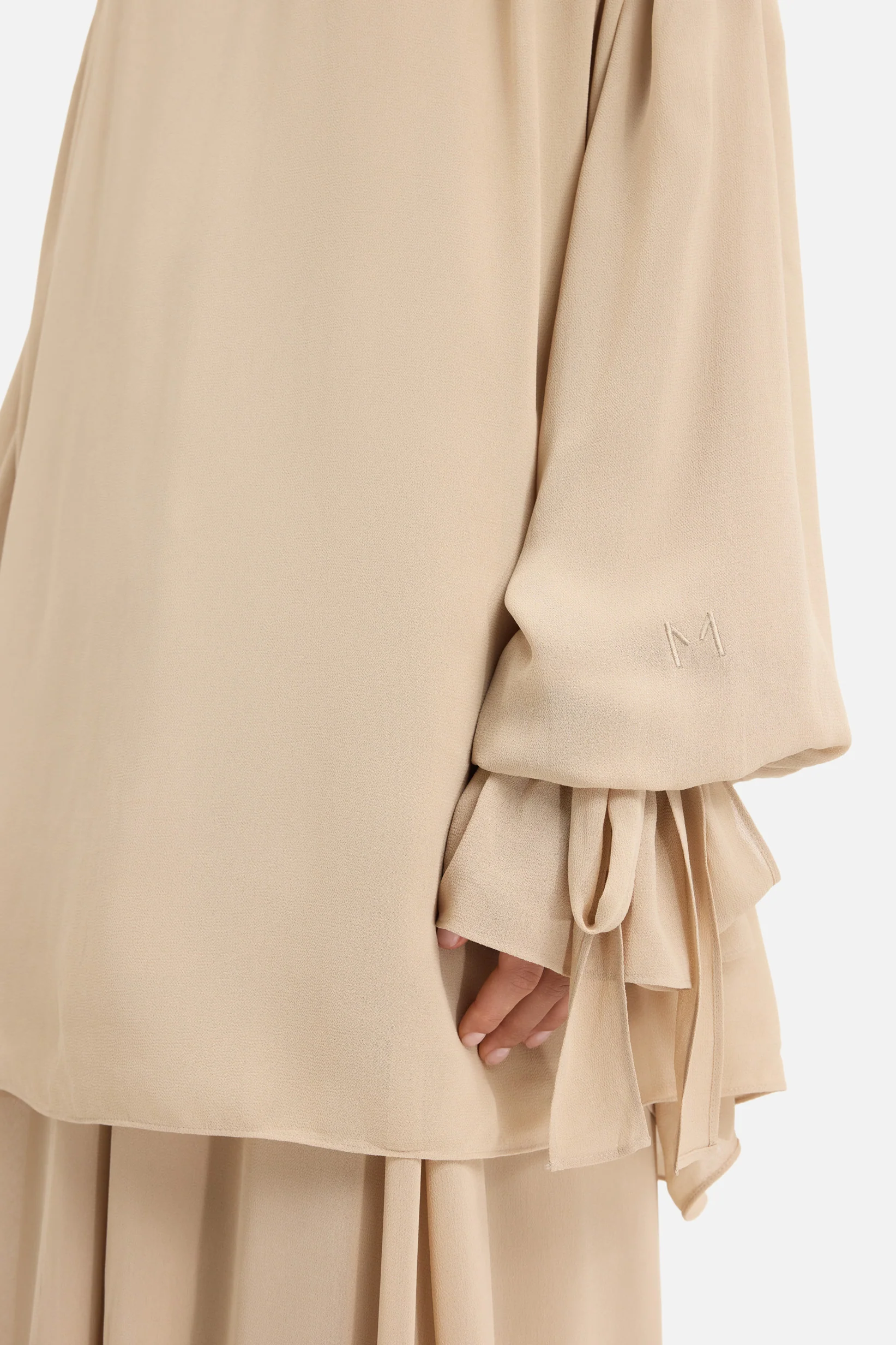 Romantic Ruffle Blouse | Oat - Image 4