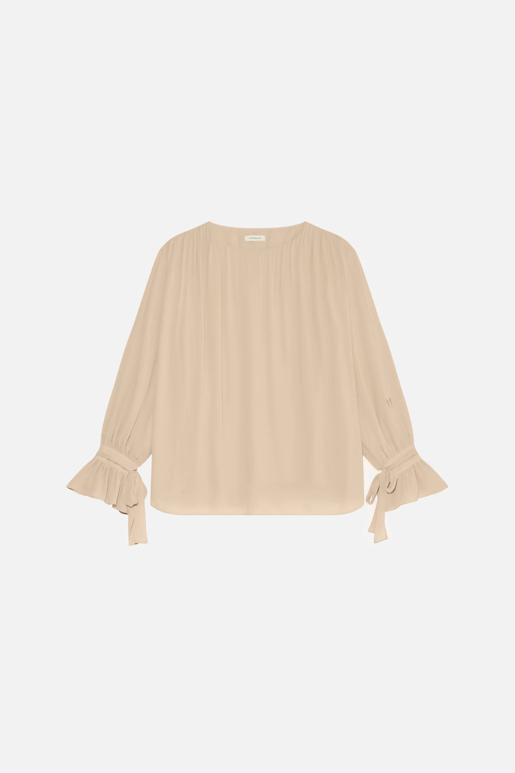 Romantic Ruffle Blouse | Oat - Image 5