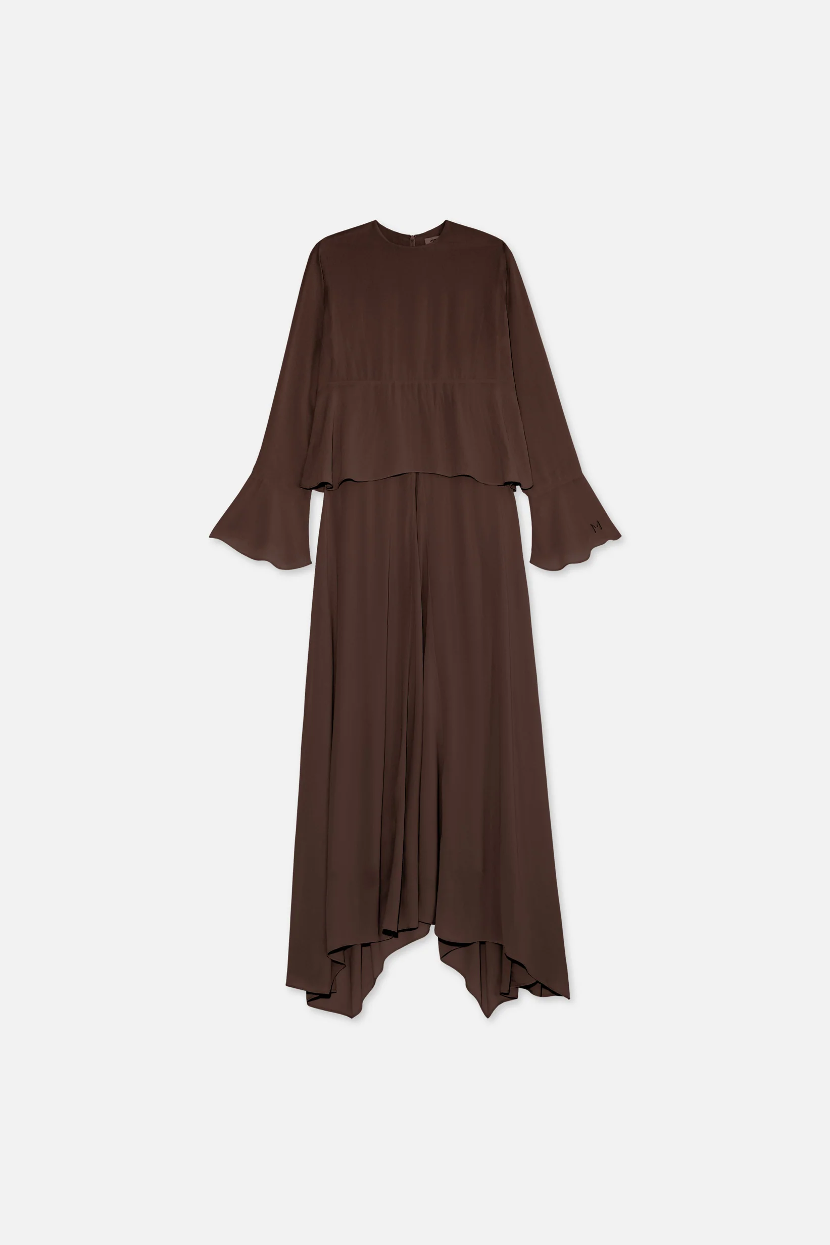 Romantic Ruffle Dress | Burnt Mocha - Image 4