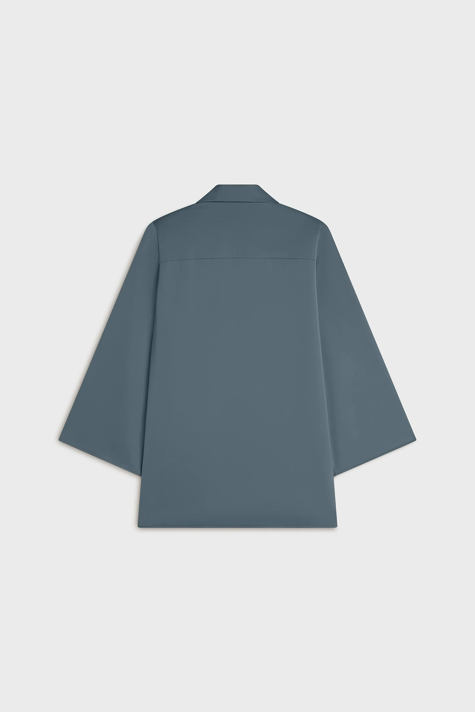 Satin Blazer | Dusty Indigo - Image 4