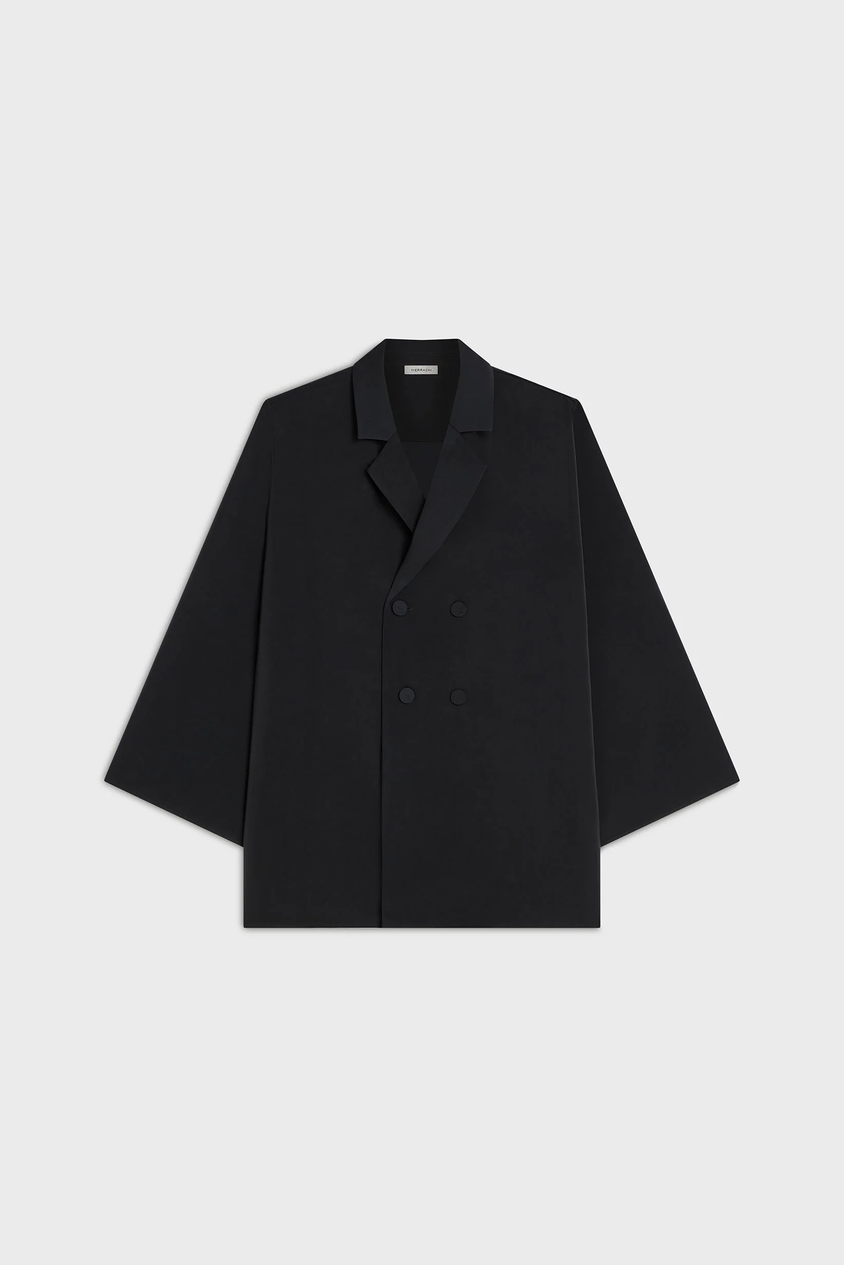 Satin Blazer | Soft Black - Image 3
