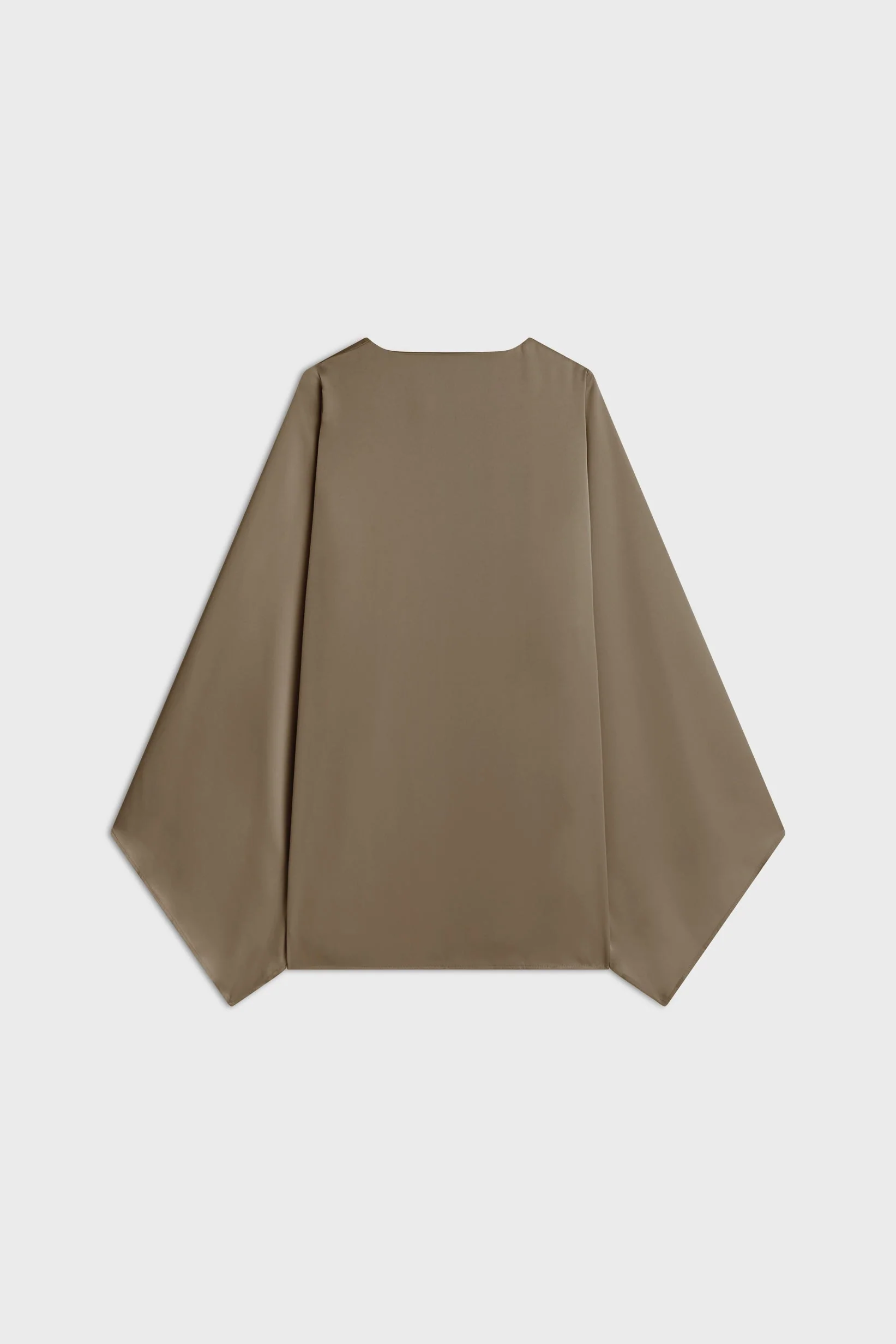 Satin Cape Top | Taupe - Image 5