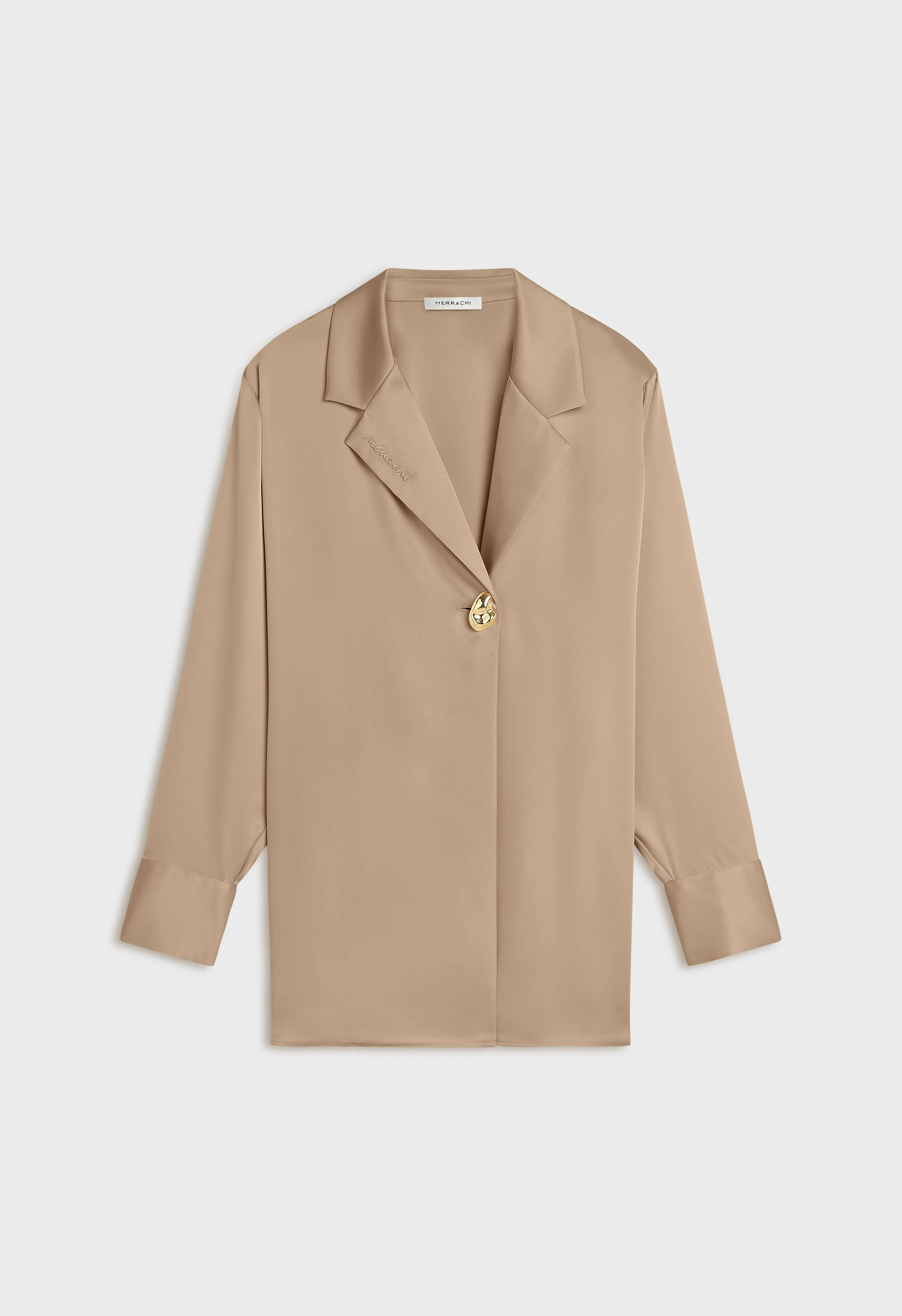 Satin Classic Blazer | Dark Pearl - Image 3